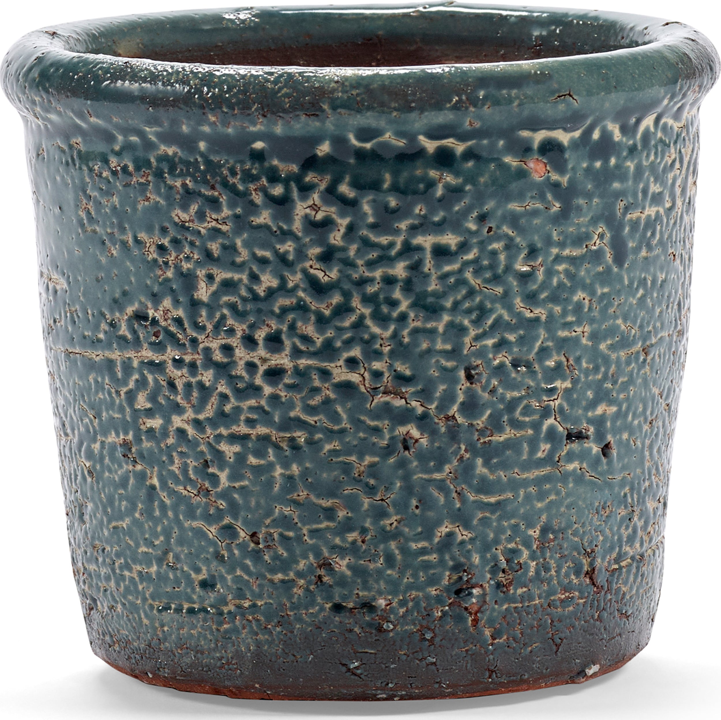 Osłonka na doniczkę Glazed Shades 11 cm niebieska