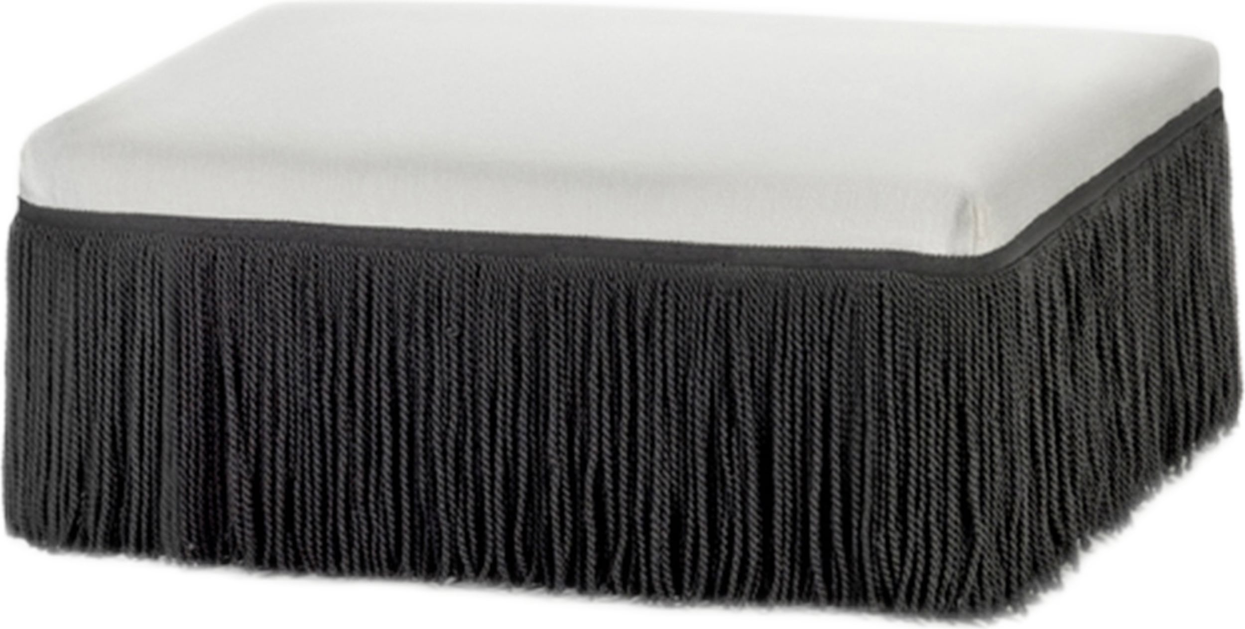 Puf Frin 93 cm biało-czarny