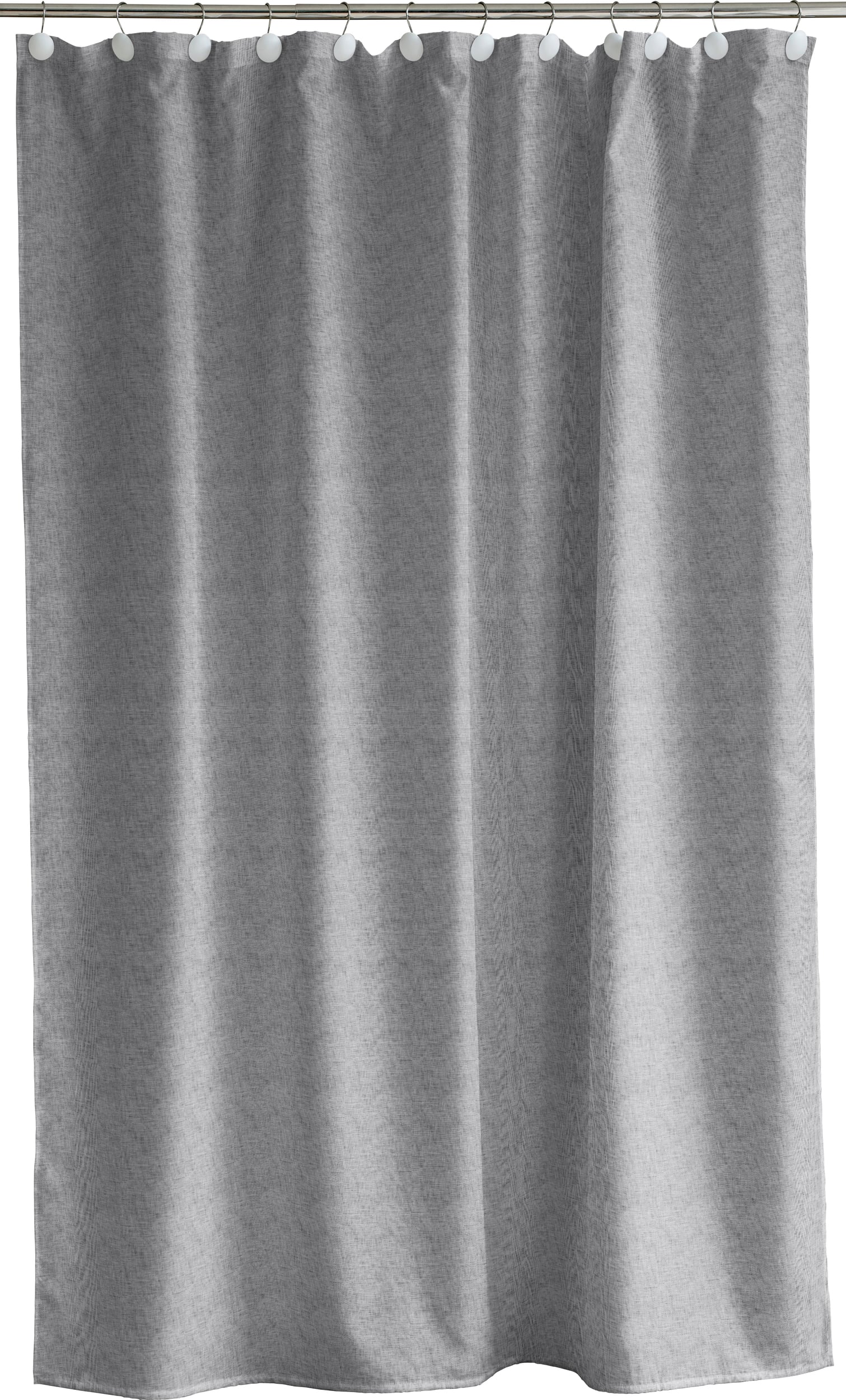 Zasłona prysznicowa Chambray 180 x 200 cm szara