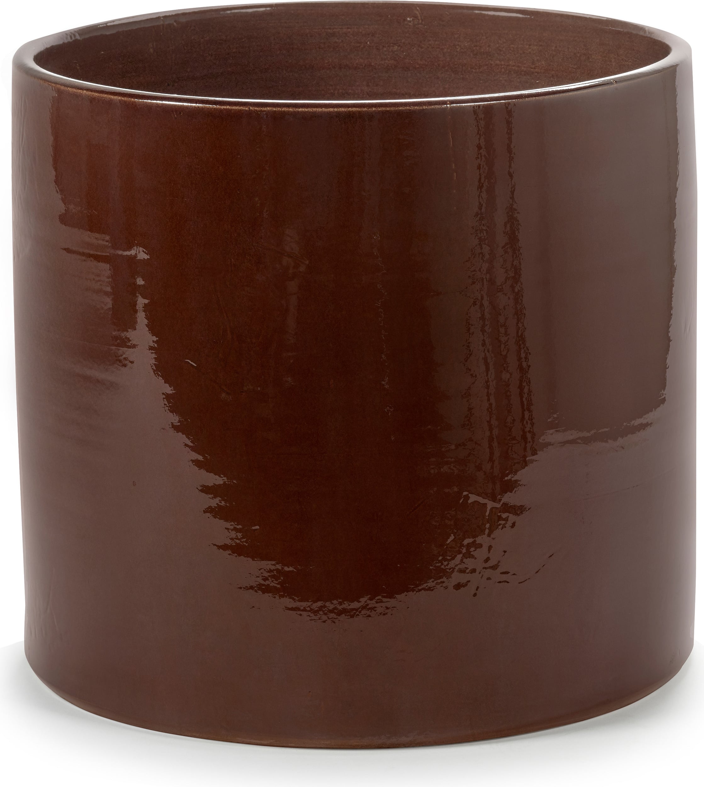 Osłonka na doniczkę Vaso 45 cm brązowa
