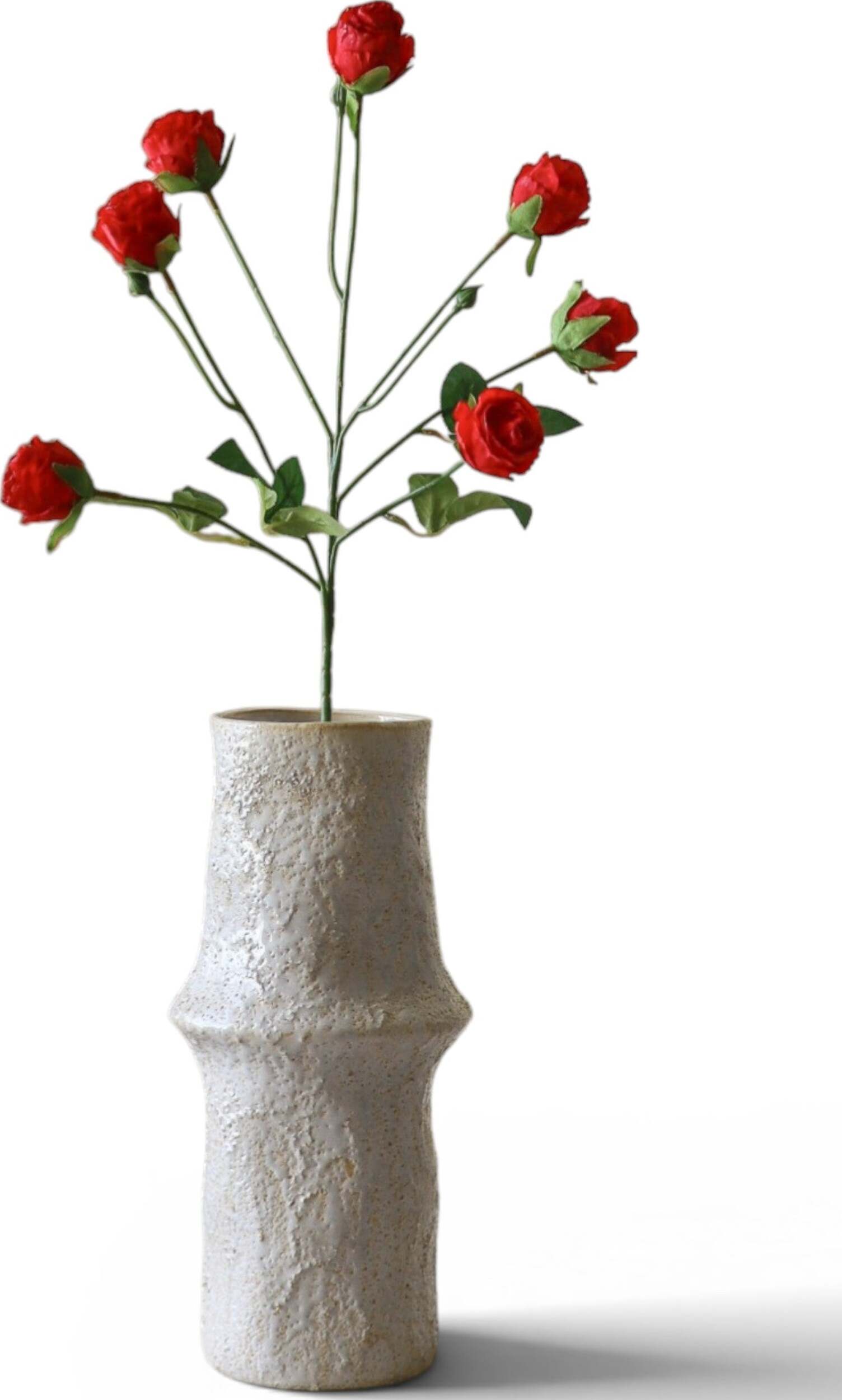 Kwiat sztuczny Botane róże 55 cm czerwone drobnokwiatowe