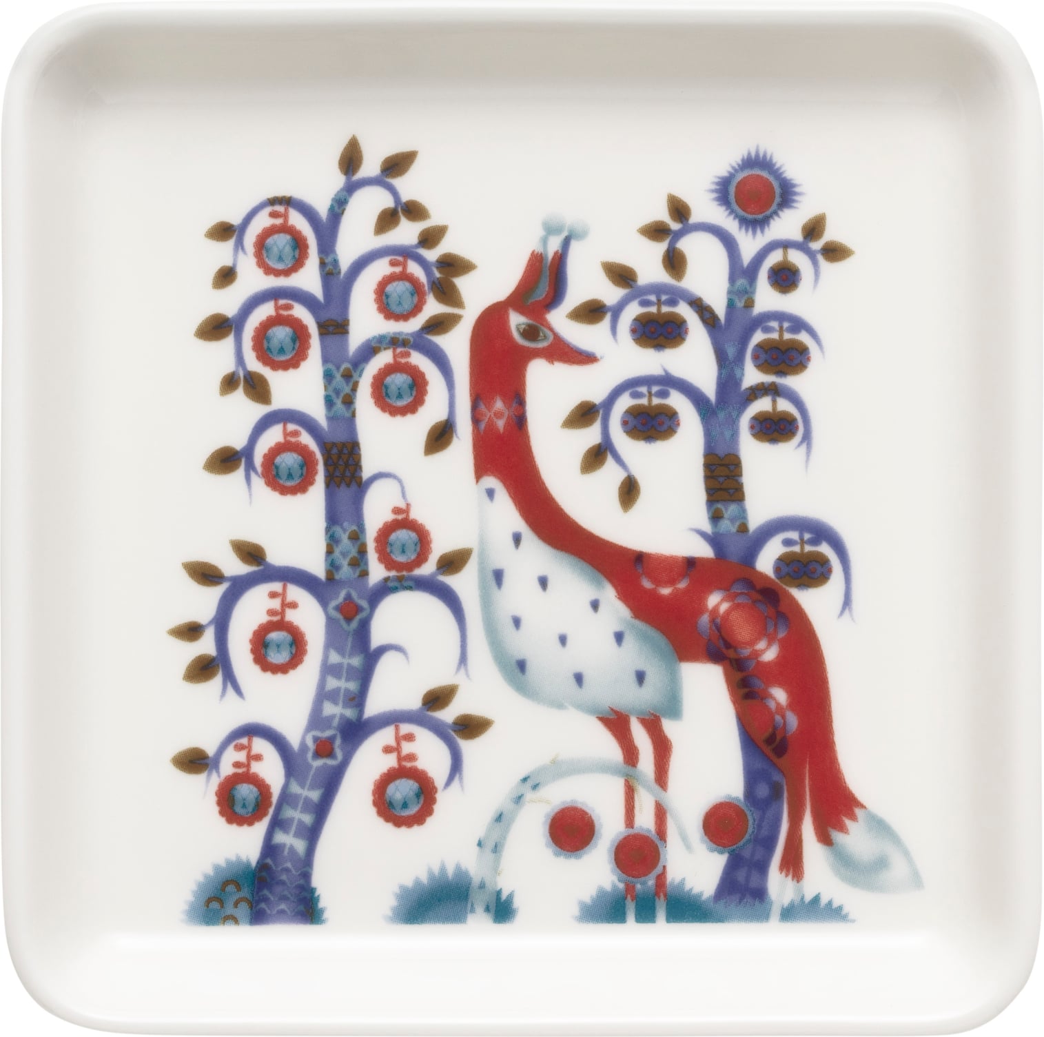 Talerz do serwowania przekąsek Taika 12 x 12 cm biały