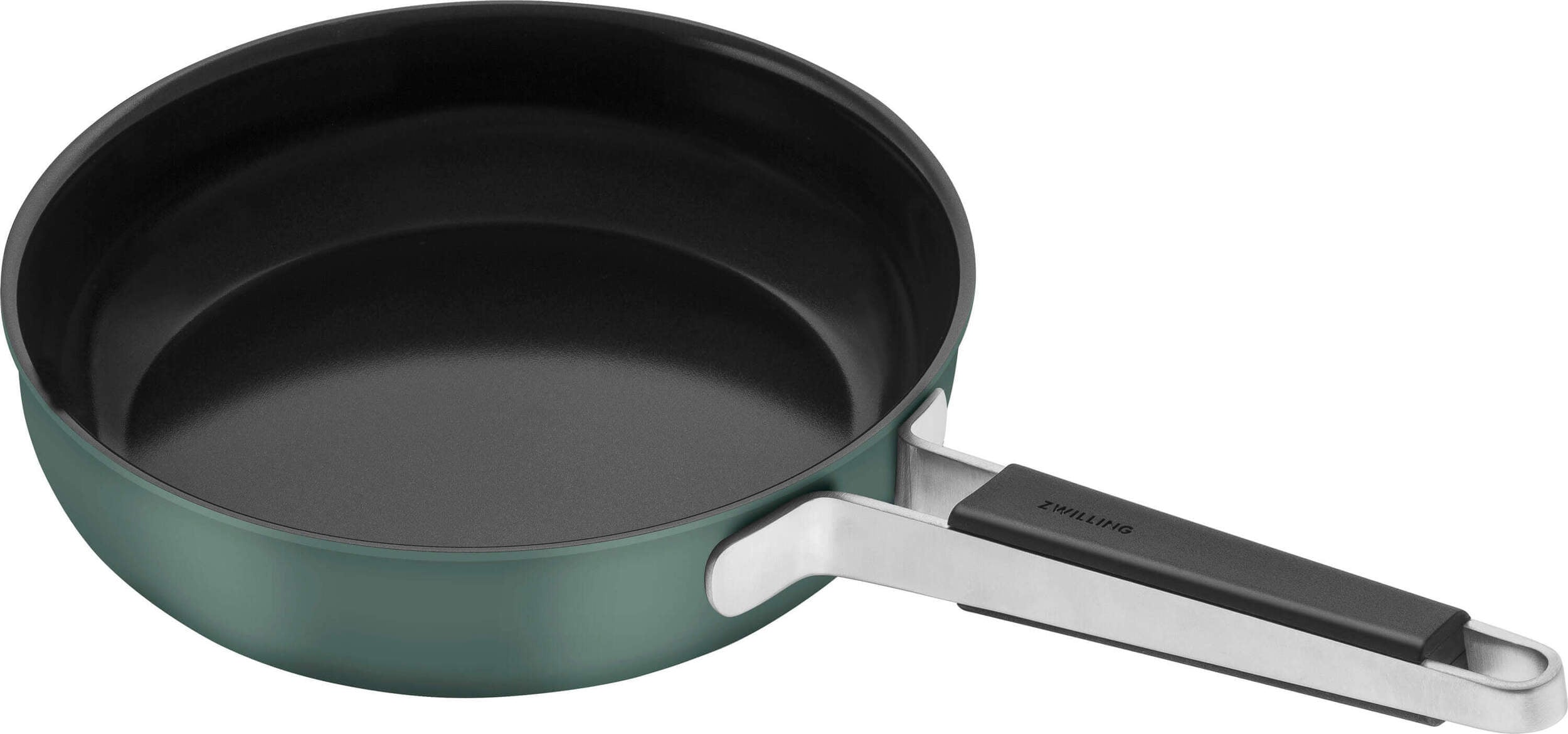 Patelnia płytka Pure 24 cm czarno-zielona