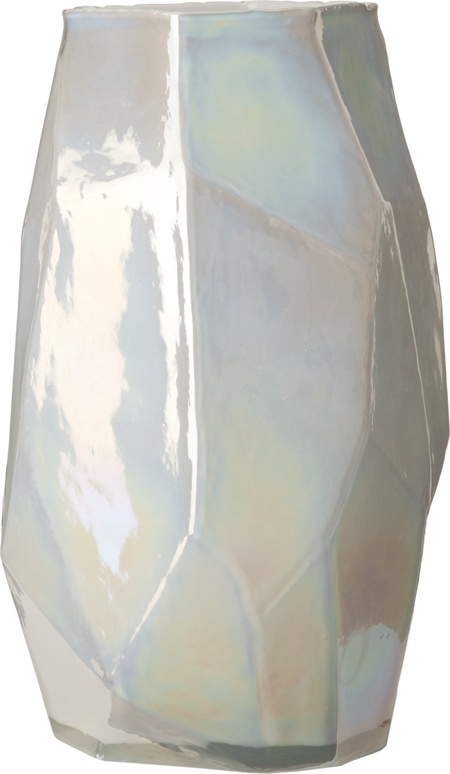 Wazon szklany Graphic Luster 30 cm biały