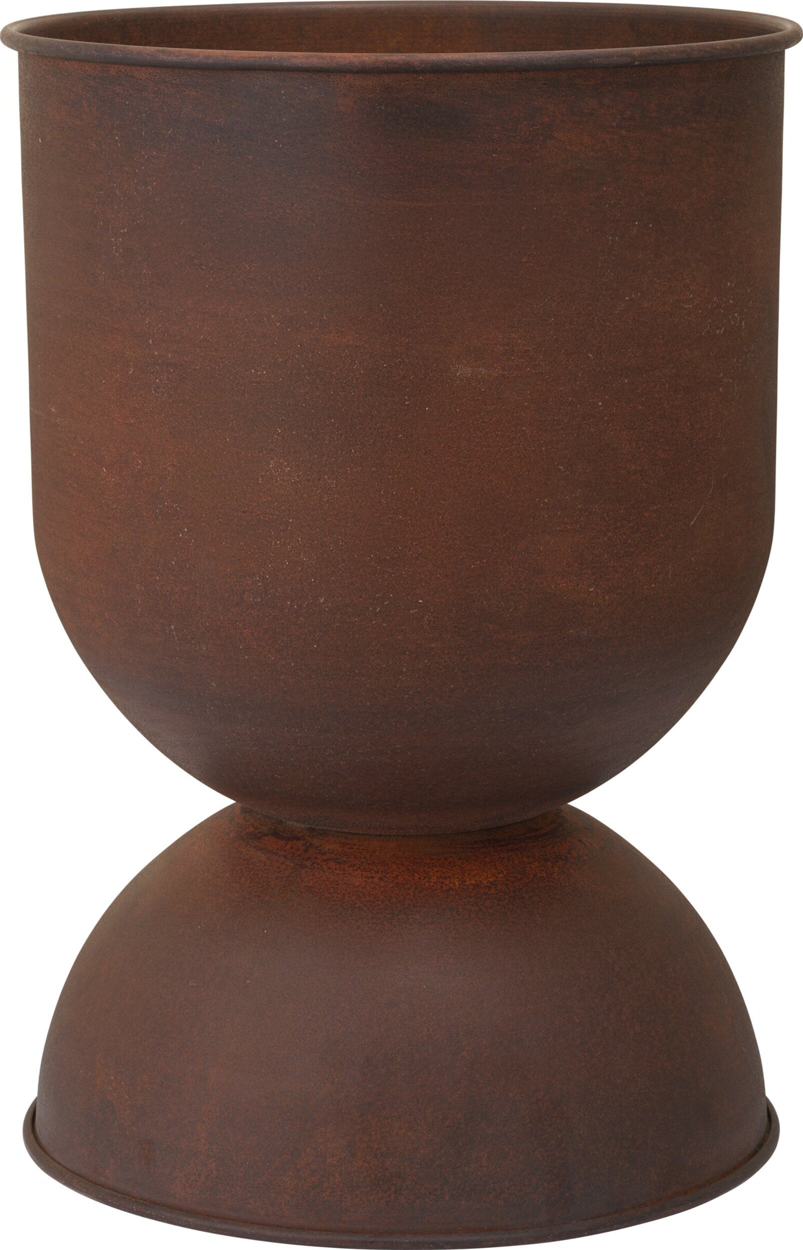 Osłonka na doniczkę Hourglass M rdzawa