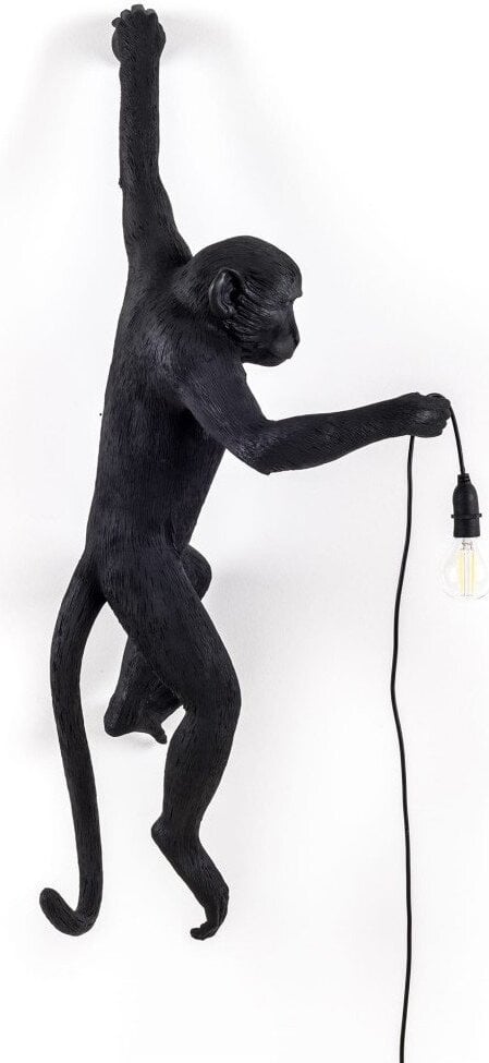 Lampa Monkey czarna kinkiet