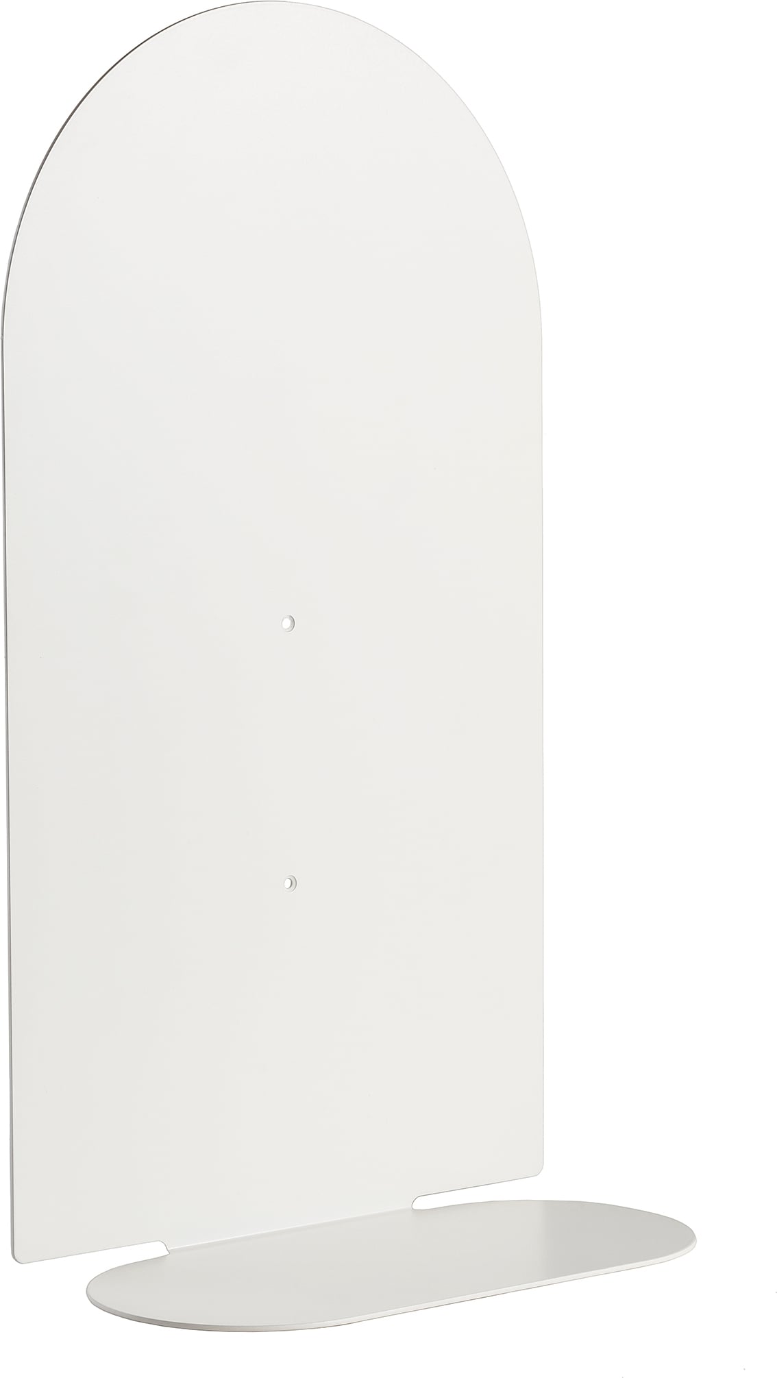 Półka ścienna Aureole owalna 52 cm biała