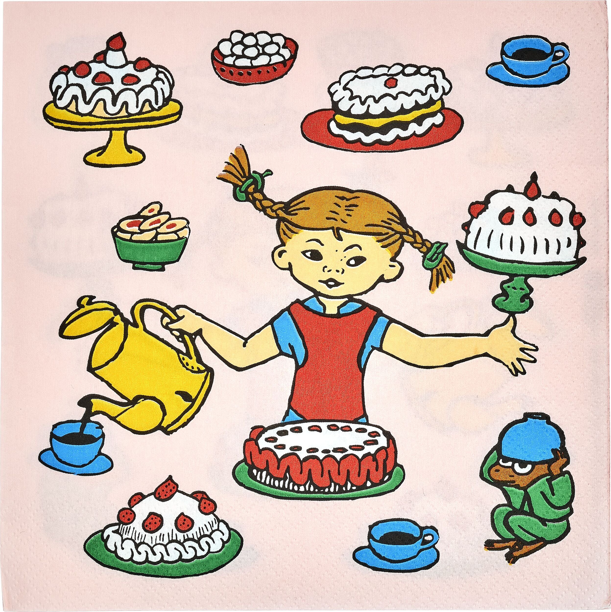 Serwetki papierowe Muurla Pippi Pończoszanka Pippi's Birthday 20 szt.
