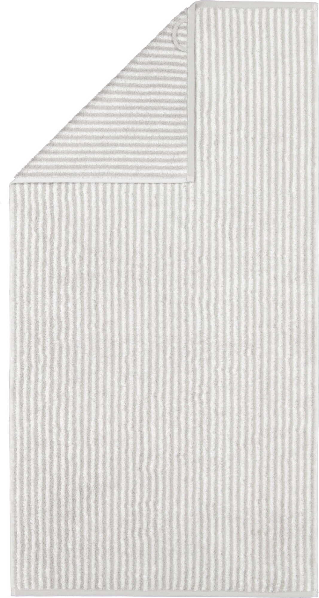 Ręcznik kąpielowy Two-Tone w paski 80 x 150 cm platynowy
