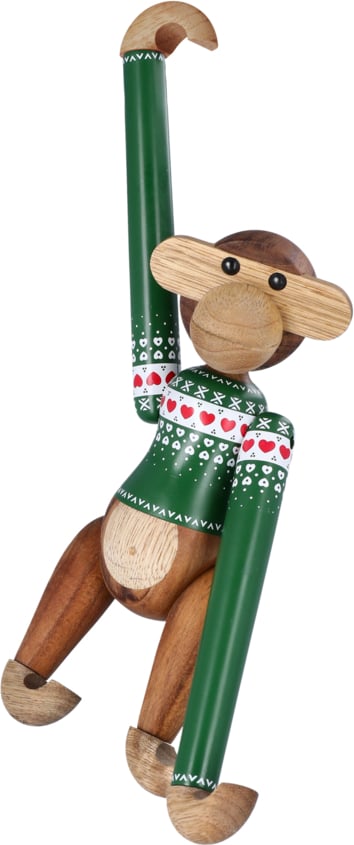 Figurka Kay Bojesen Christmas małpa mała zielona drewniana