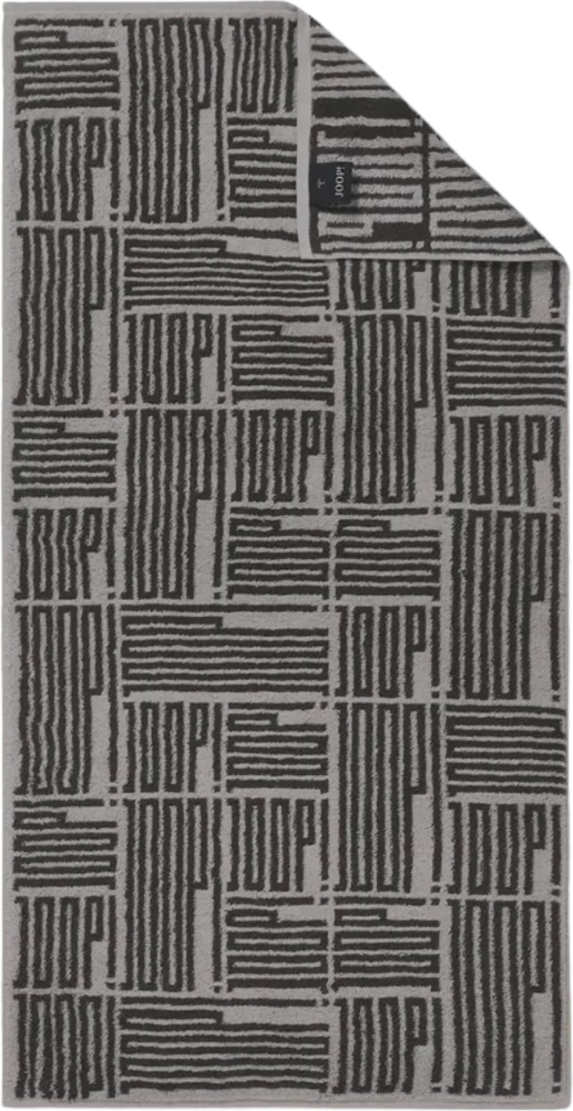 Ręcznik kąpielowy Bars Allover 50 x 100 cm platynowy