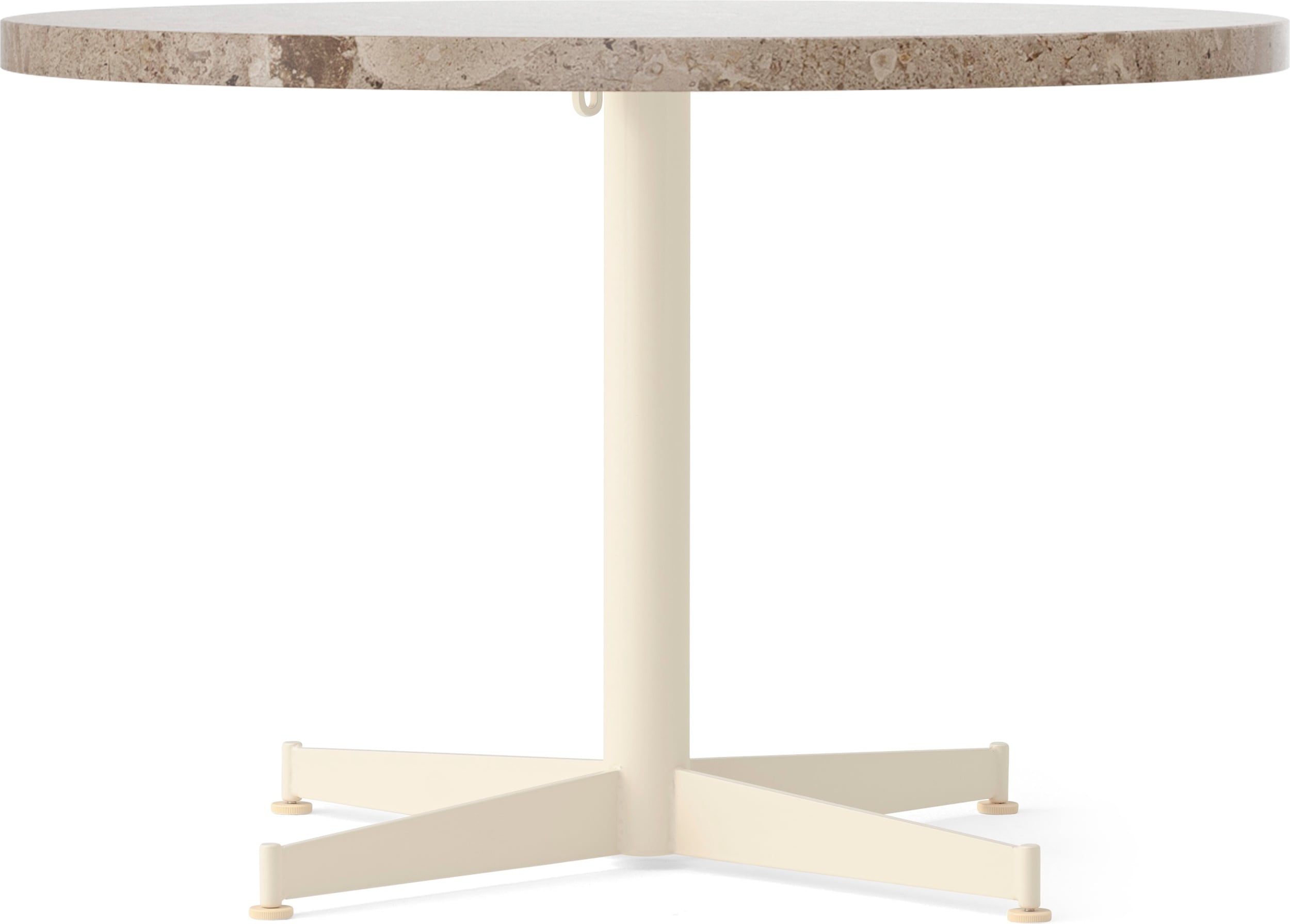 Stolik kawowy z kremową podstawą Nook Star Base Kunis Breccia 80 cm