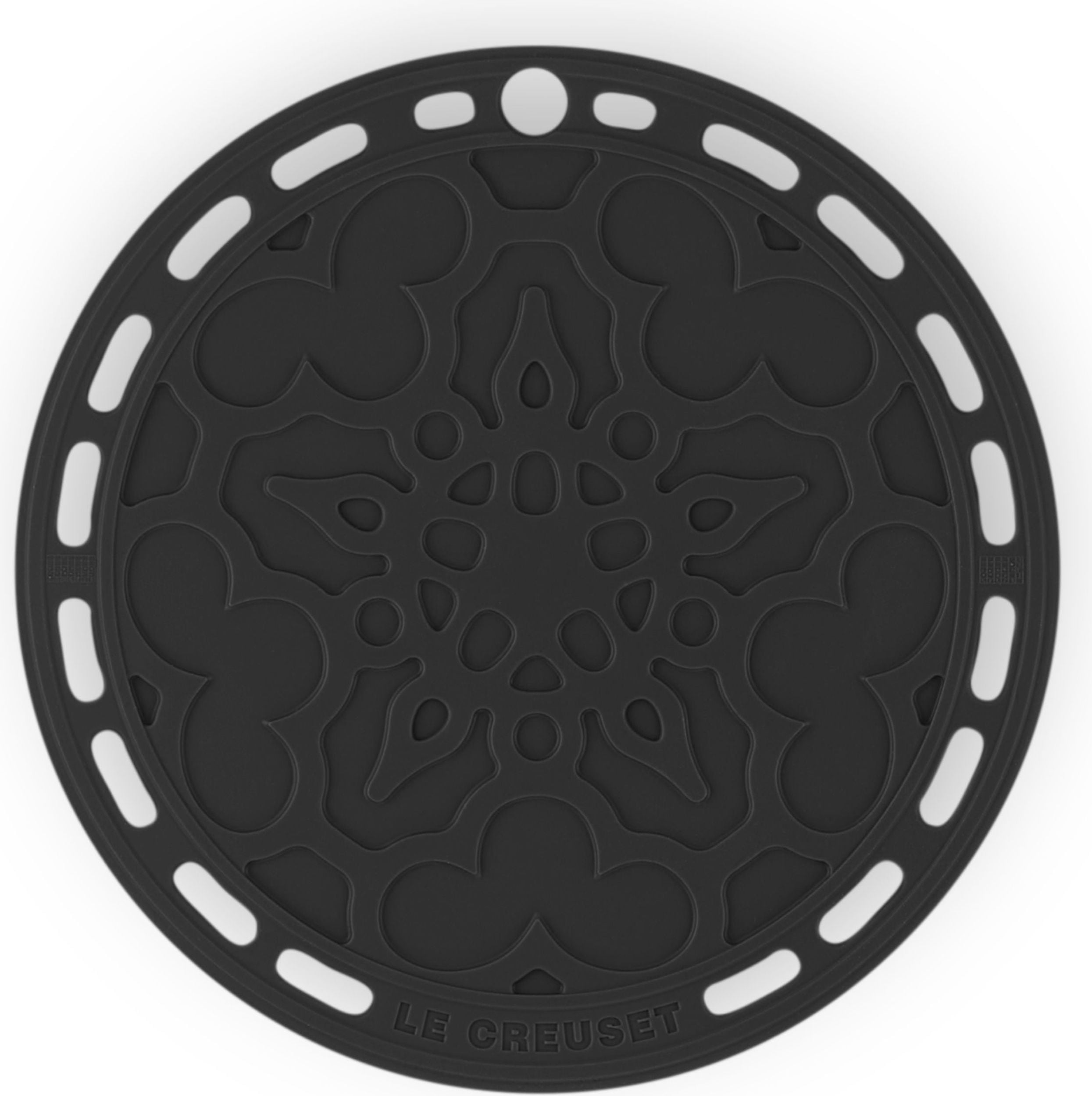 Podstawka pod gorące naczynia Le Creuset z wzorem 20 cm czarna