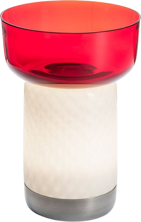 Lampa stołowa bezprzewodowa Bontà 26 4 cm czerwona