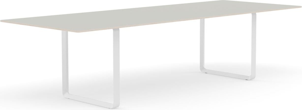 Stół Muuto 295 x 108 cm szary nogi białe