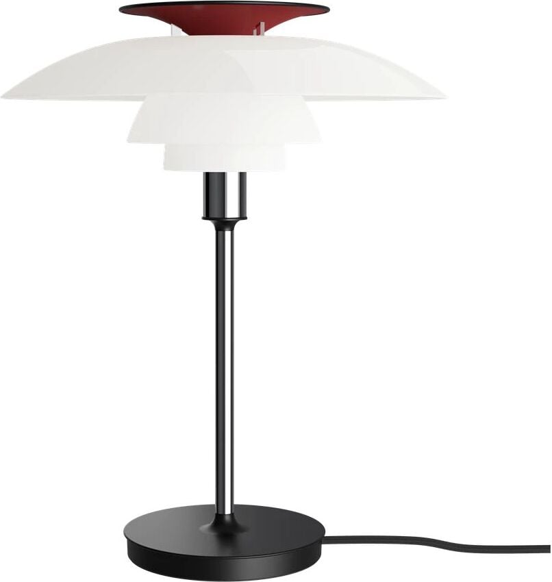 Lampa stołowa PH 80 bursztynowa-chrom