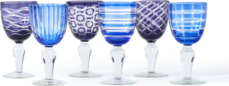 Kieliszki do wina Cobalt Mix 250 ml 6 szt.