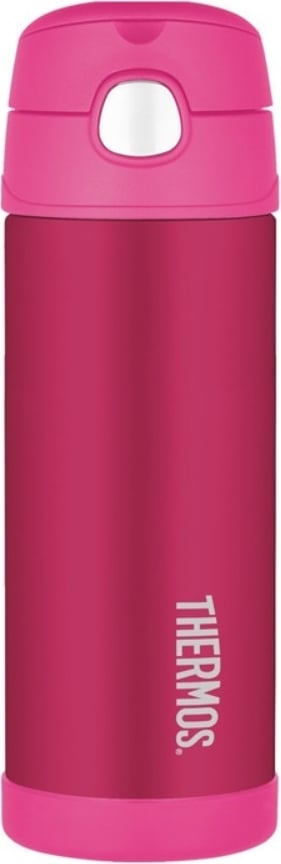 Termos dziecięcy ze słomką Thermos FUNtainer 470 ml różowy
