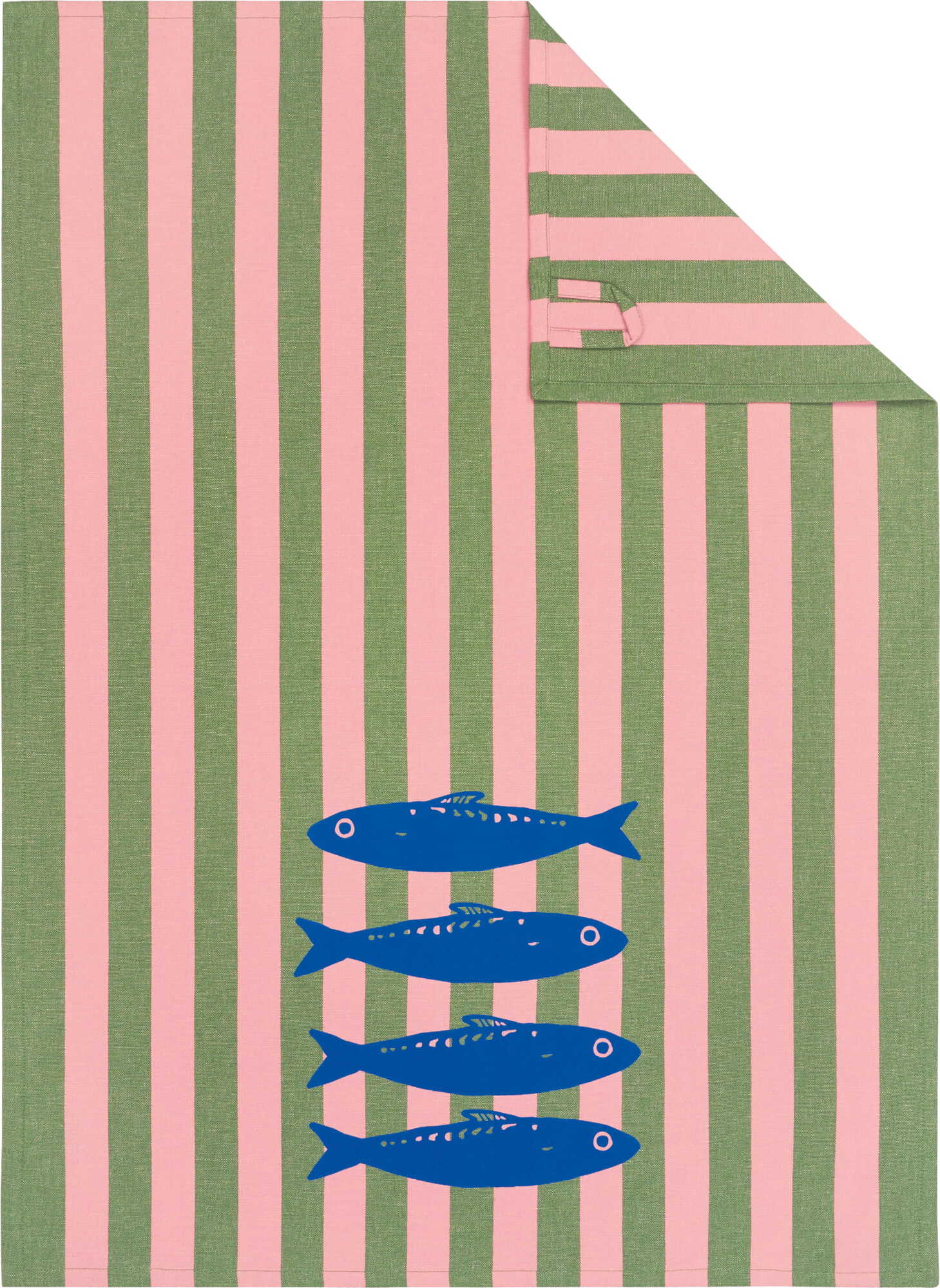 Ścierka kuchenna Prints & Stripes z printem sardynki