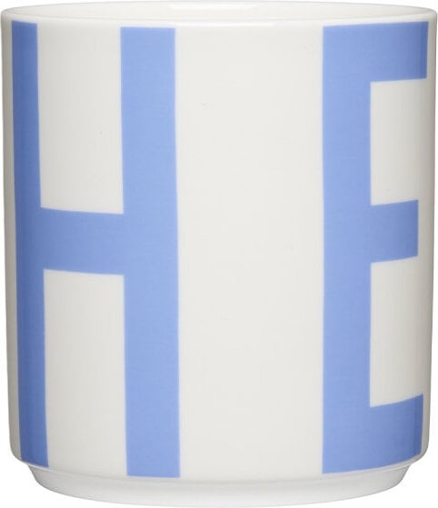 Kubek Vintage ABC Hero biało-niebieski