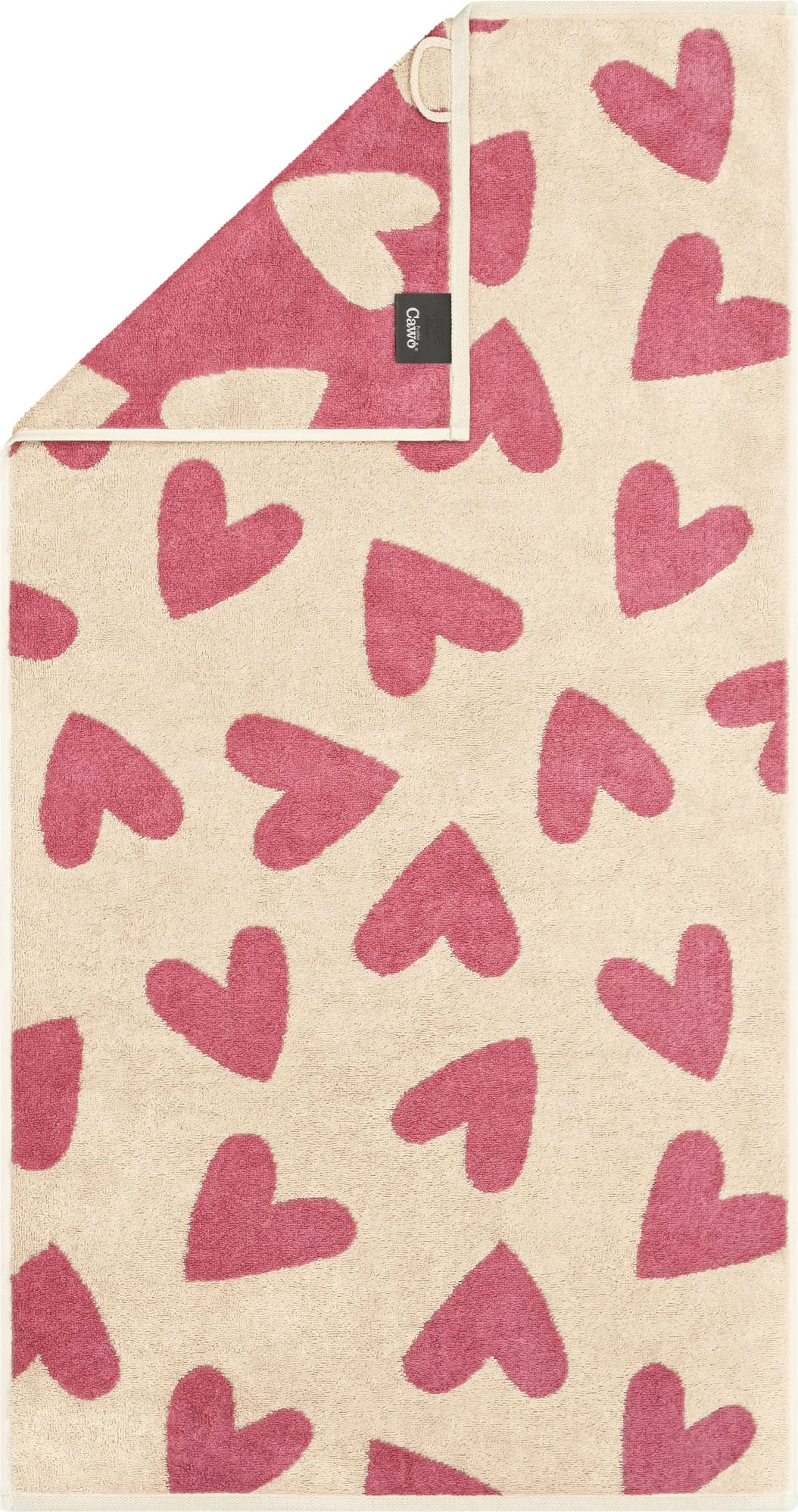 Ręcznik Hearts 50 x 100 cm różowy