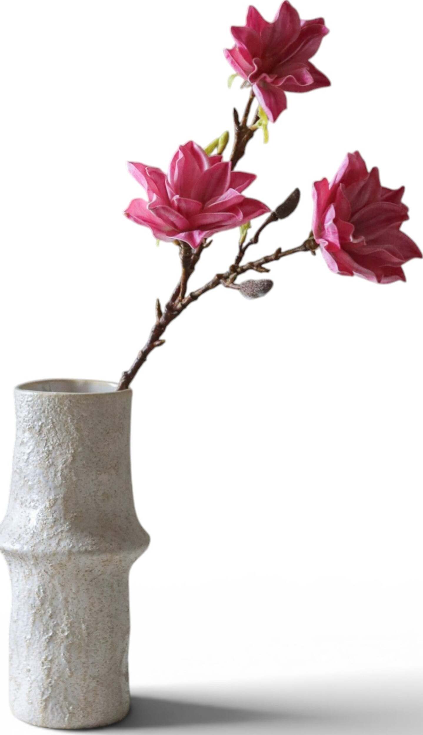 Gałązka sztuczna Botane magnolia 76 cm różowa