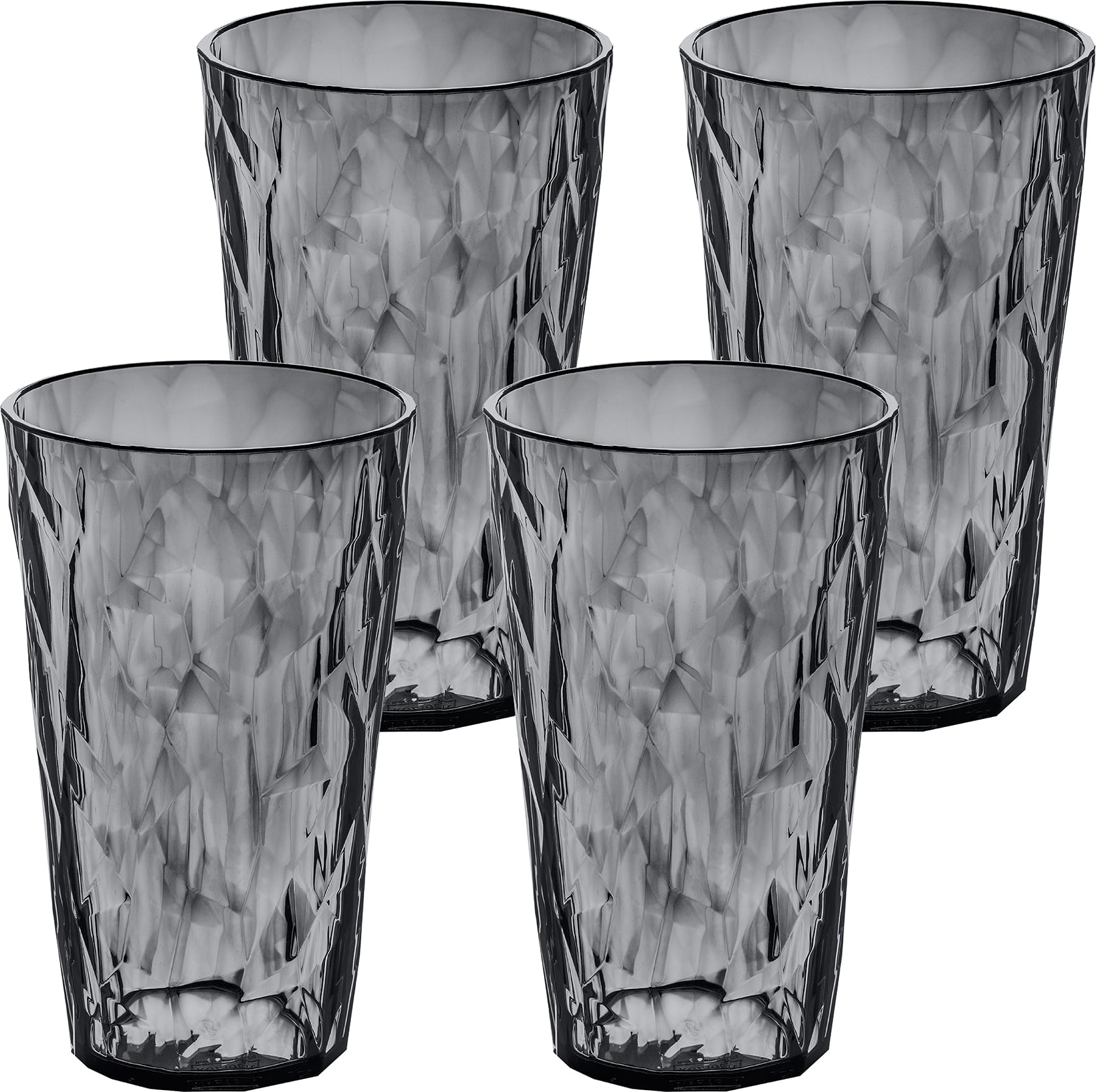 Szklanki z tworzywa Club No. 30 Tritan 400 ml szare 4 szt.