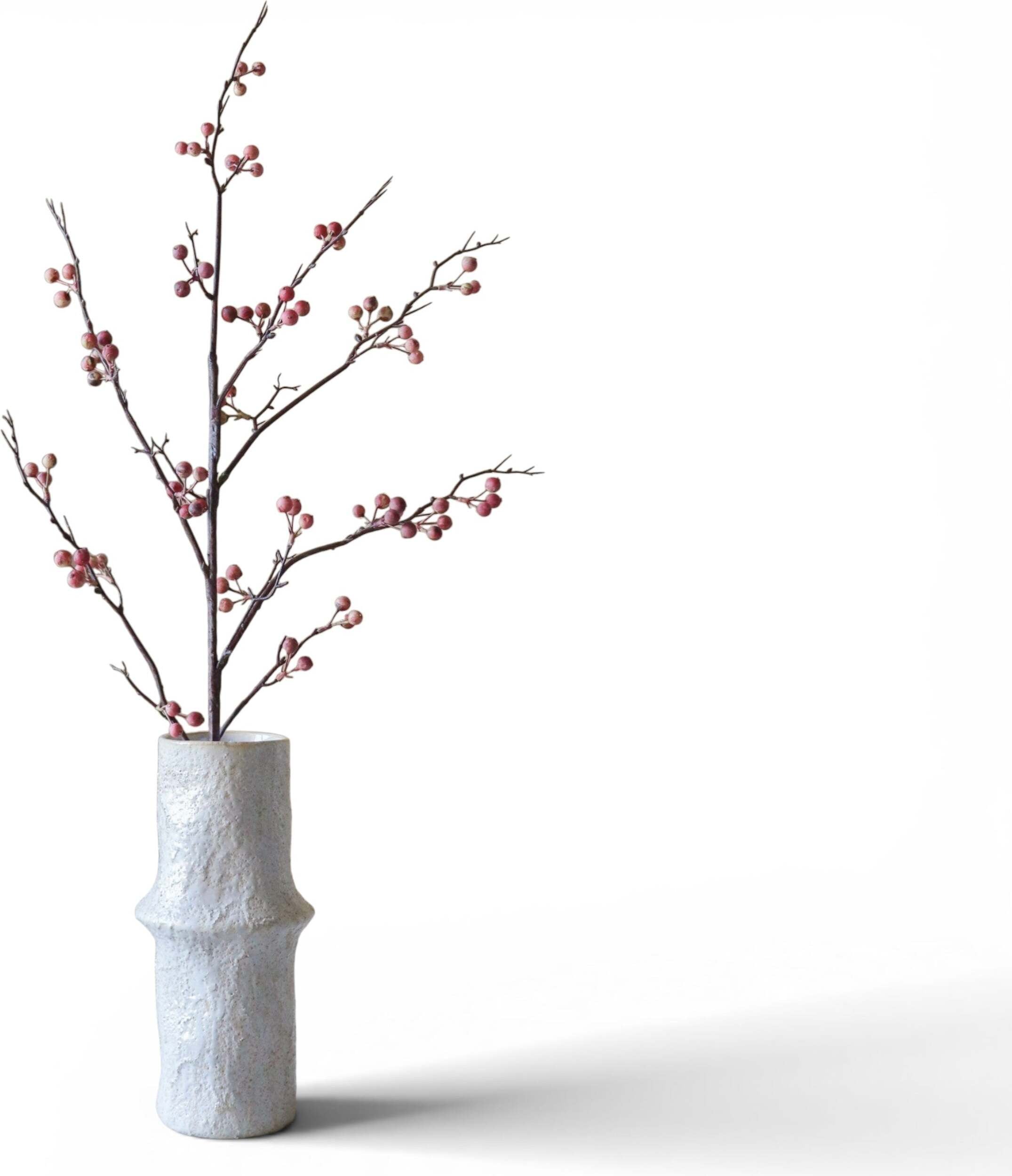 Gałązka sztuczna Botane jagody 114 cm różowe