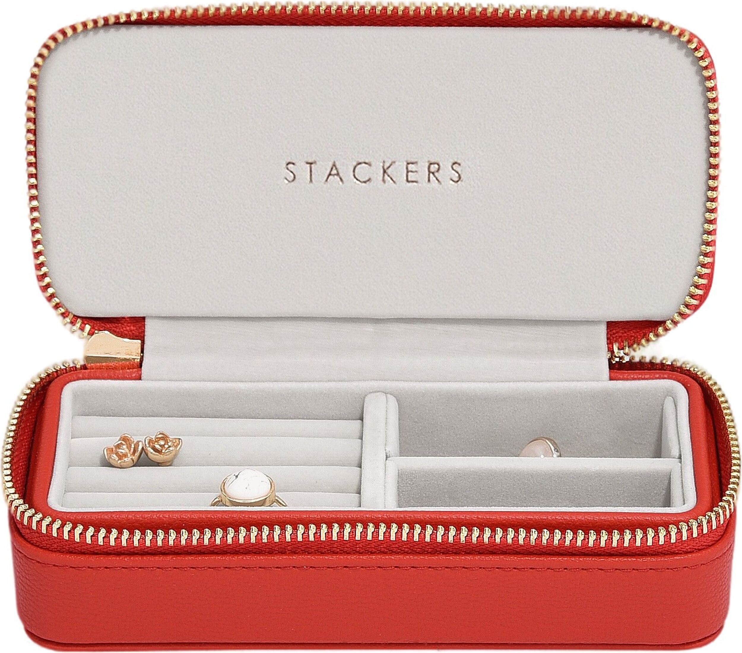 Pudełko podróżne na biżuterię Stackers Travel classic czerwone