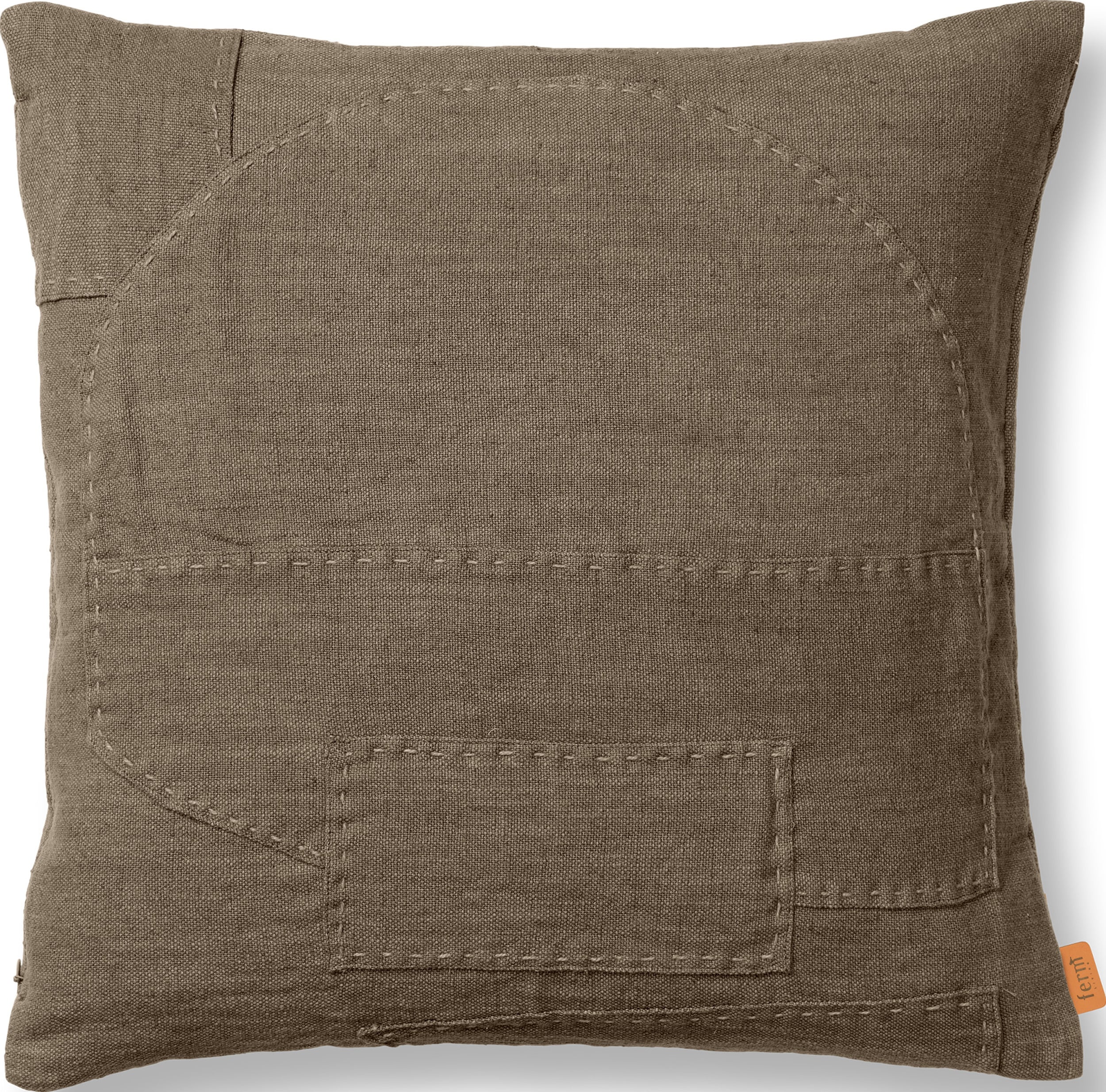 Poduszka dekoracyjna Darn 50 x 50 cm taupe