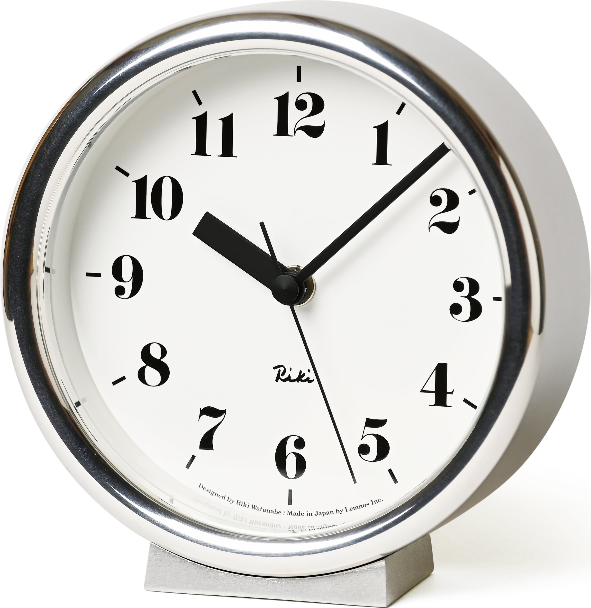 Zegar stołowy Riki Aluminium 16 cm