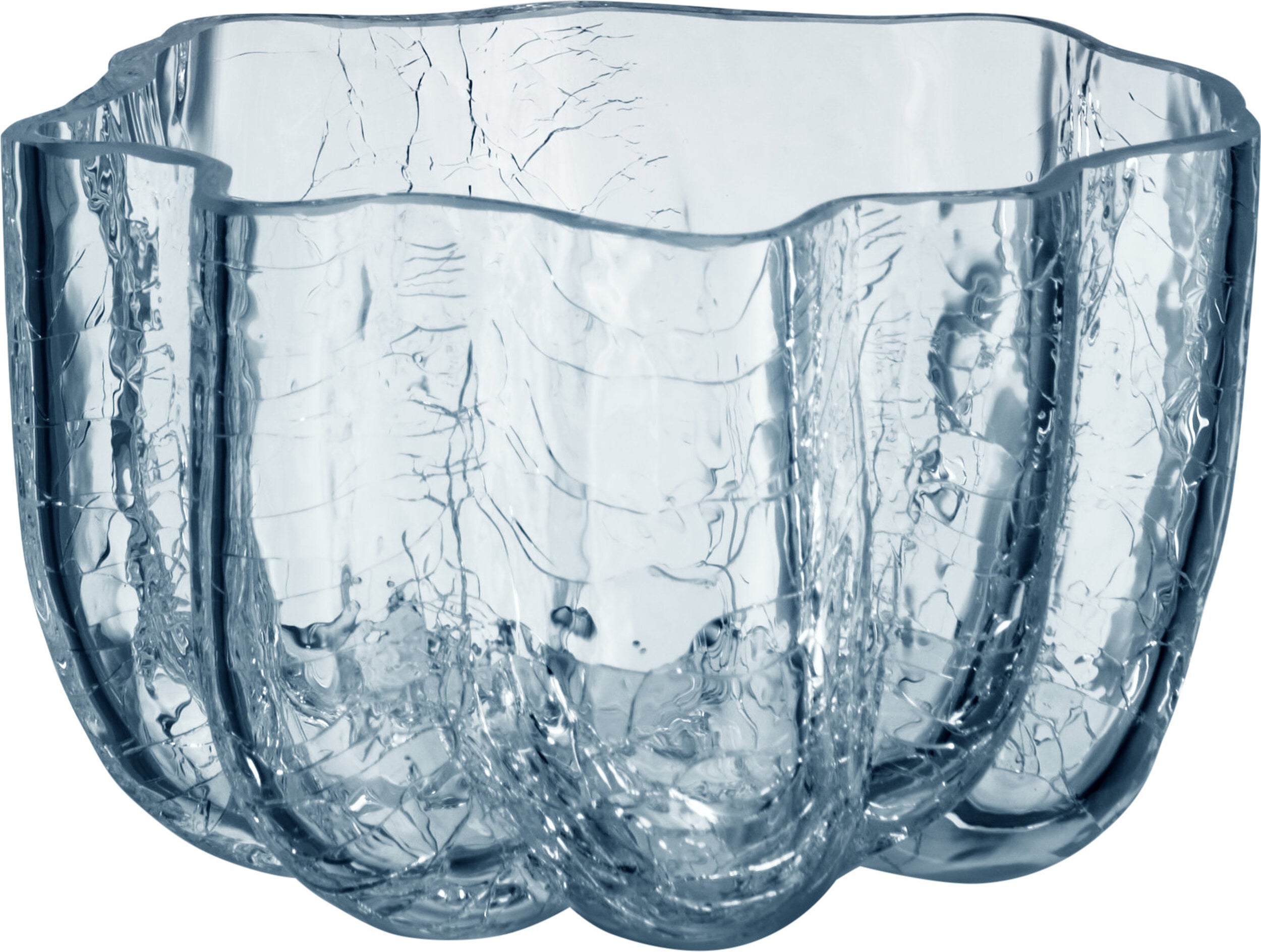 Wazonik Crackle 5 8 cm niebieski