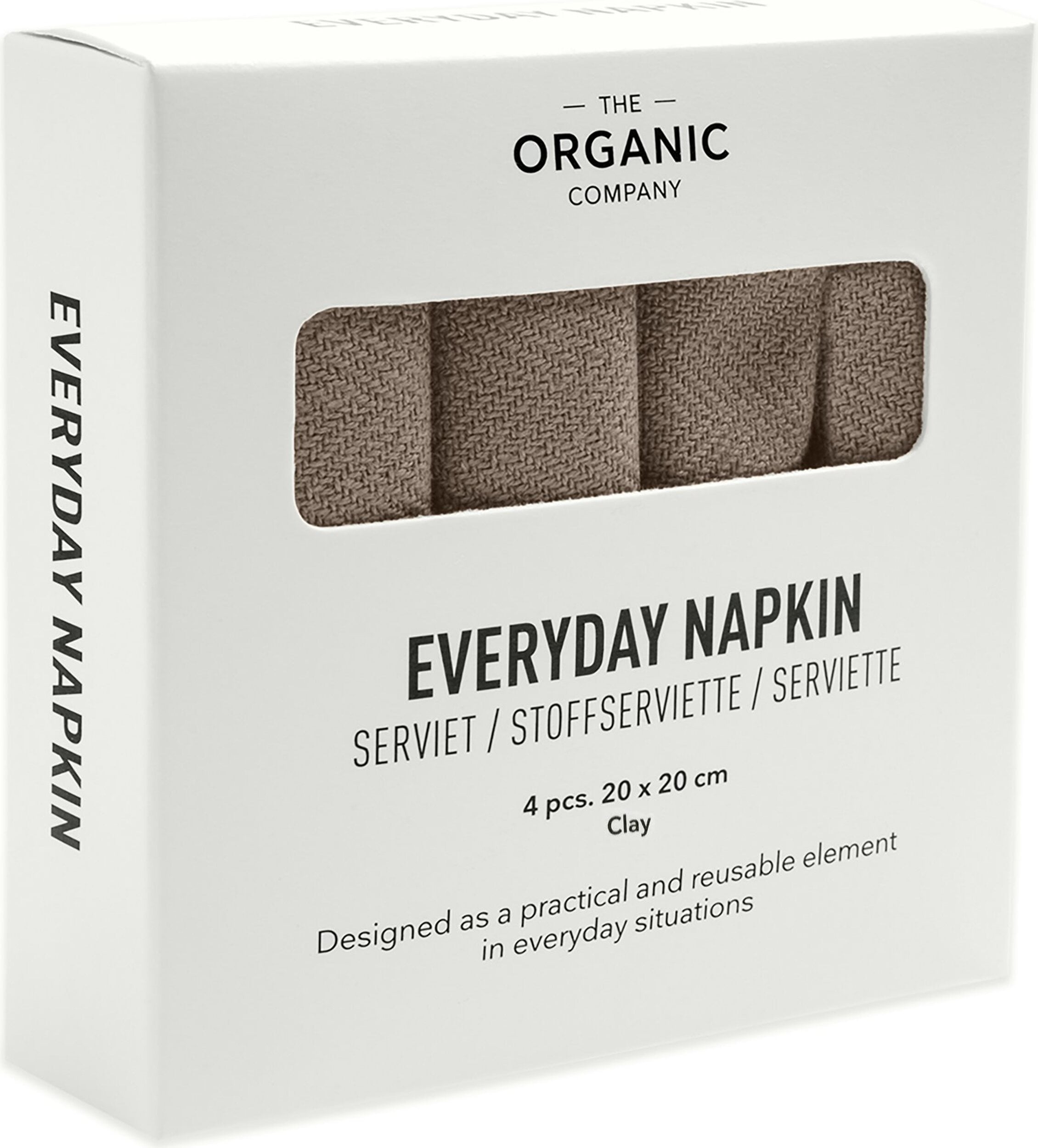 Serwetki Everyday 20 x 20 cm szarobeżowe 4 szt.