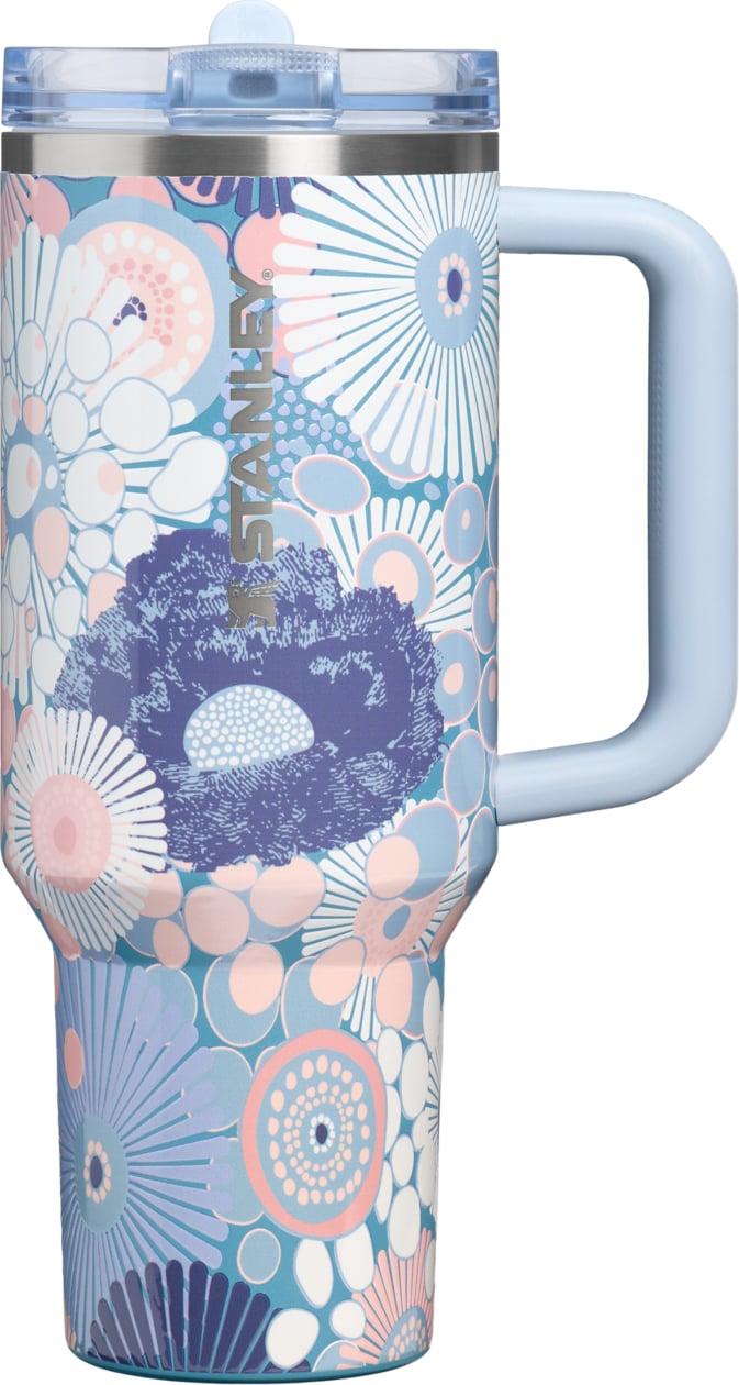Kubek termiczny ze słomką Quencher ProTour Blue Dream Wildflower 1 18 l