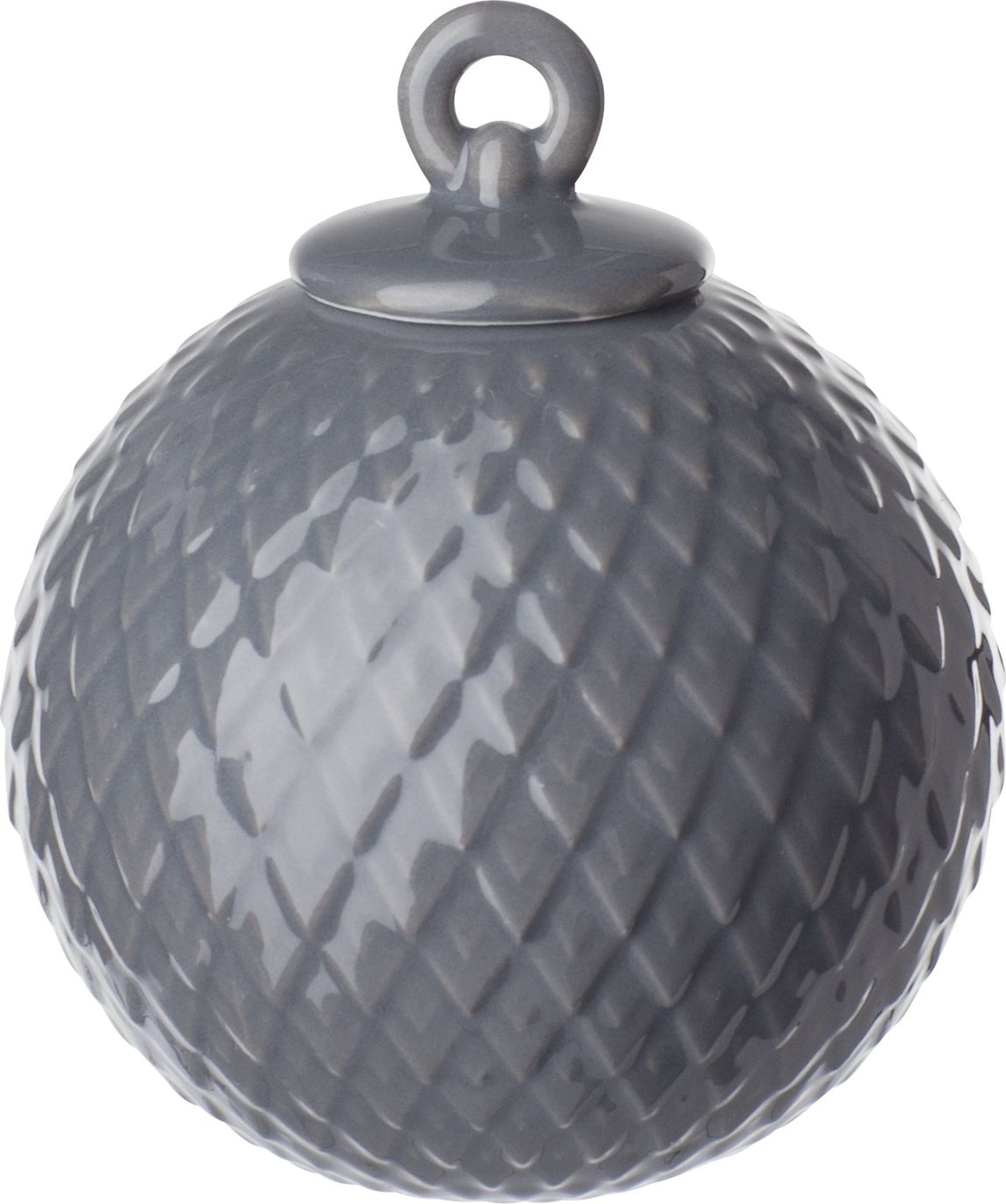 Bombka Rhombe 7 cm ciemnoszara