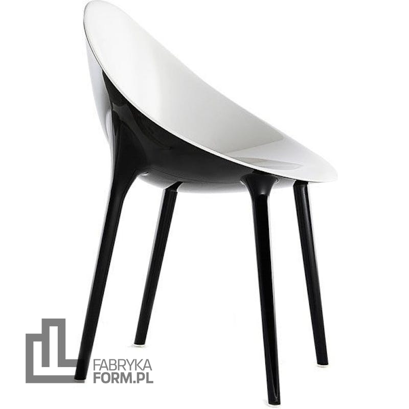 Krzesło Super Impossible czarno-białe