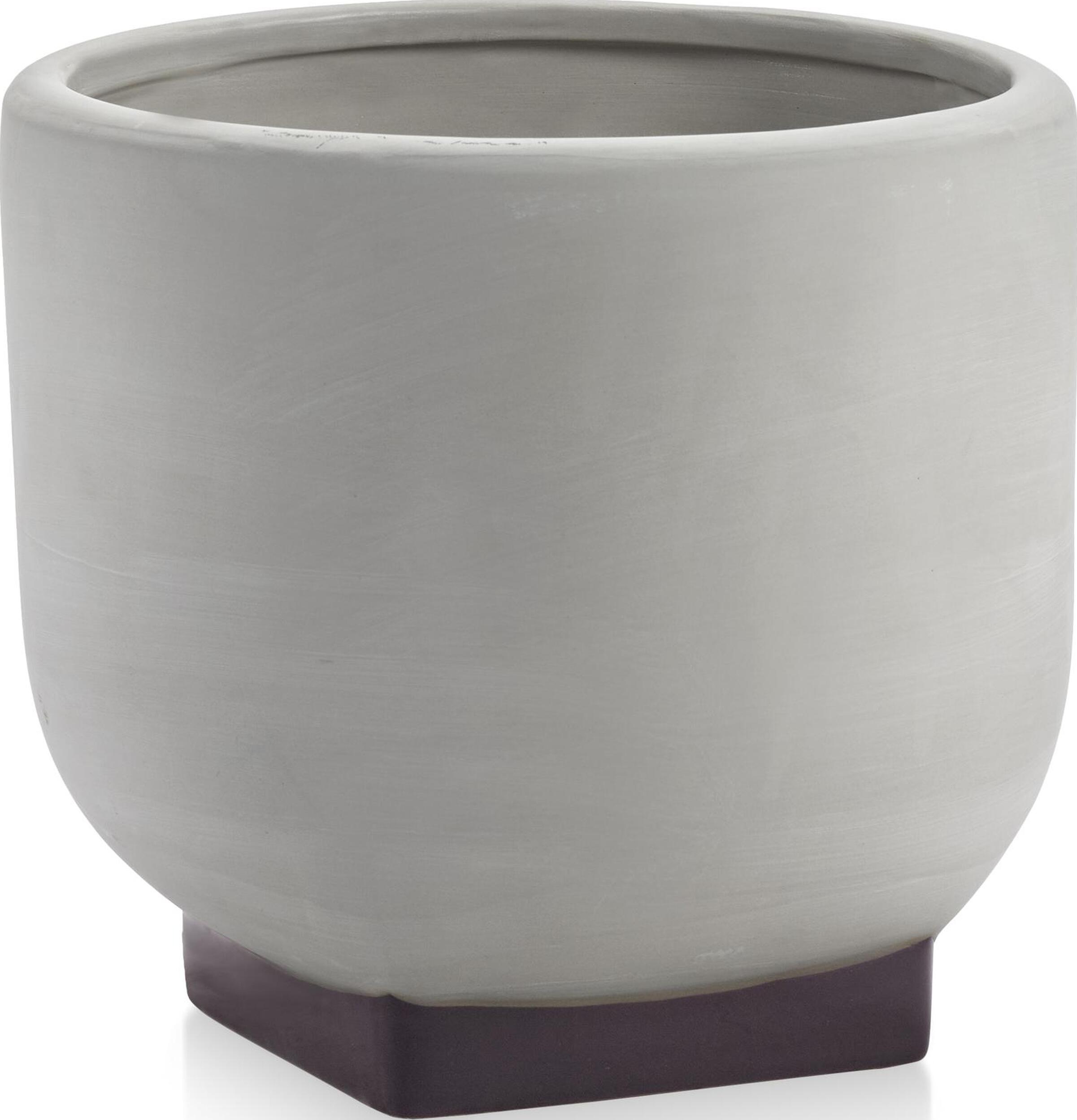 Osłonka na doniczkę Rosamar 26 cm szaro-fioletowa
