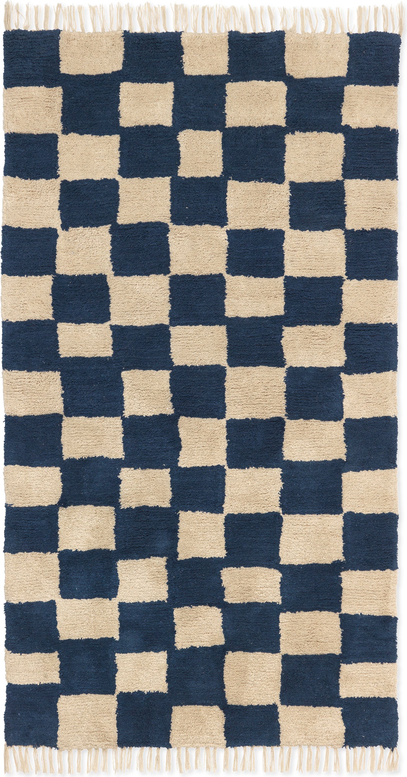 Dywan Mara 90 x 150 cm kremowo-niebieski