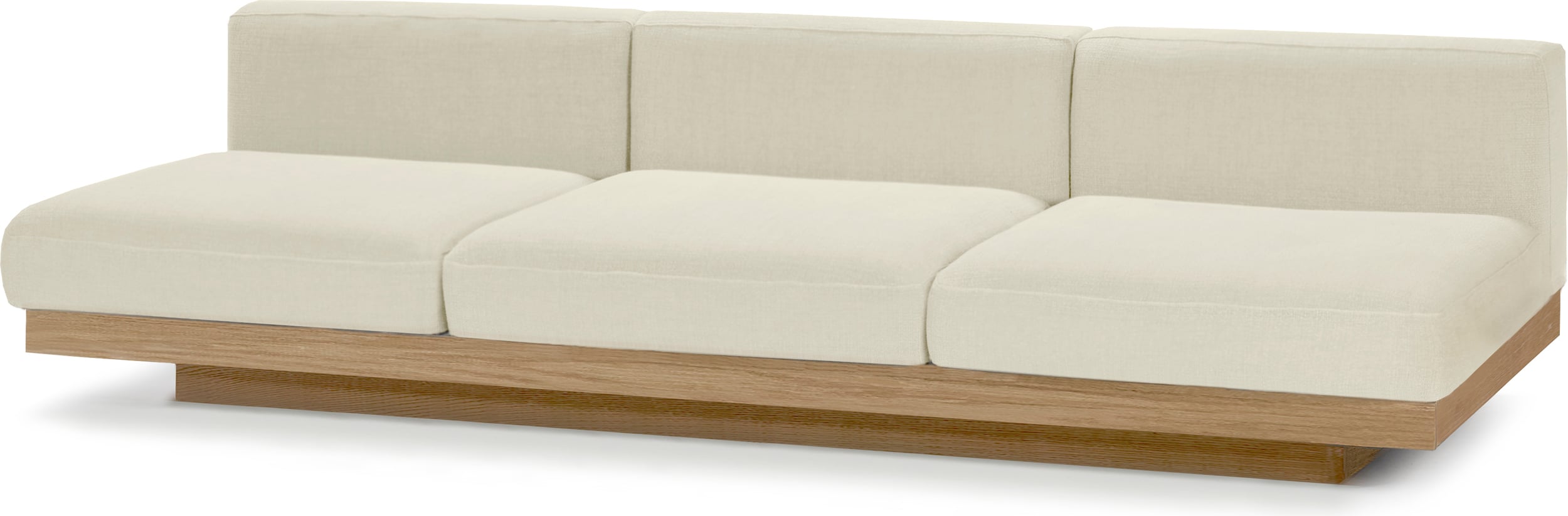Sofa ogrodowa trzyoosobowa Rudolph 279 cm beżowa