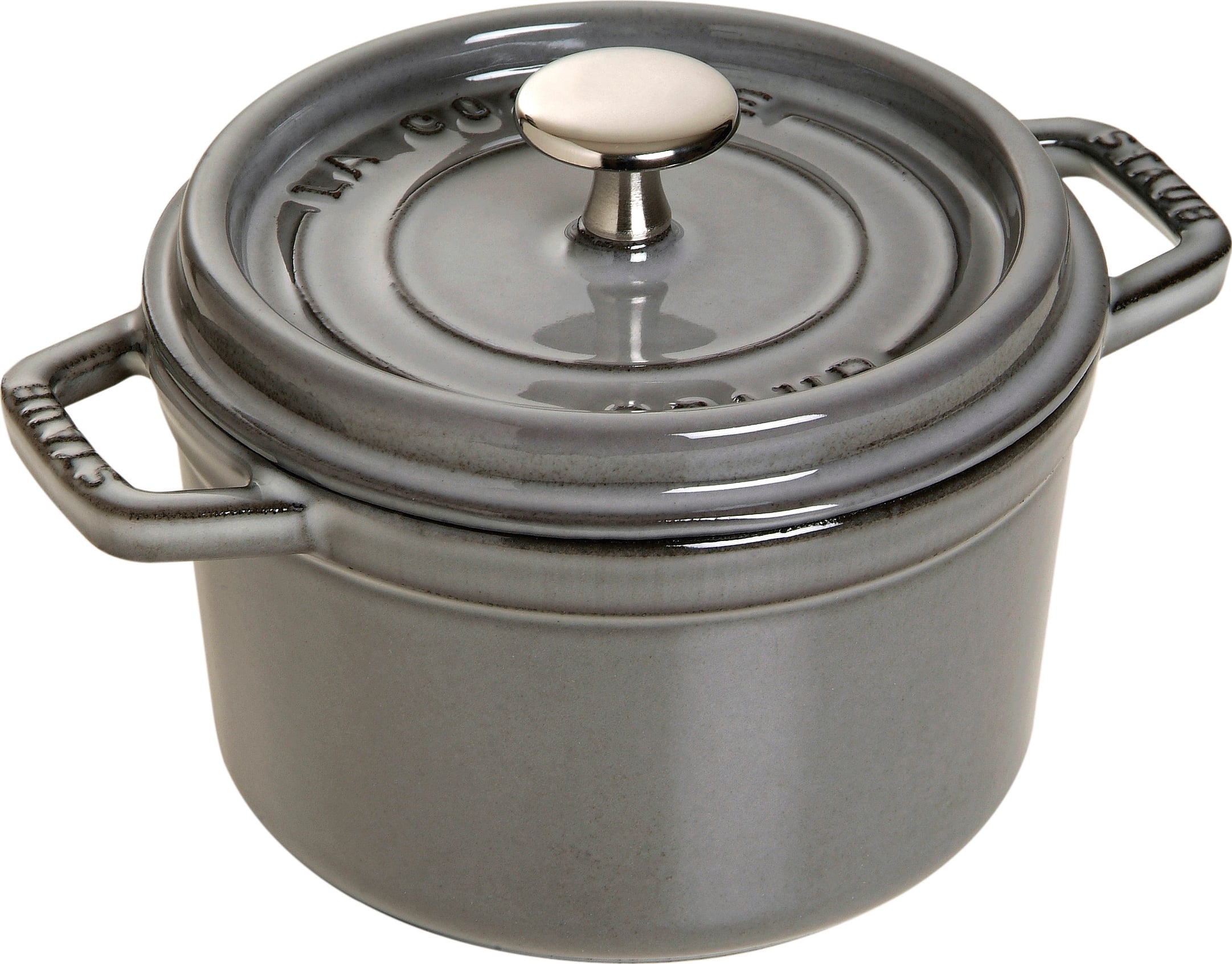 Garnek La Cocotte 1 2 l grafitowy żeliwny