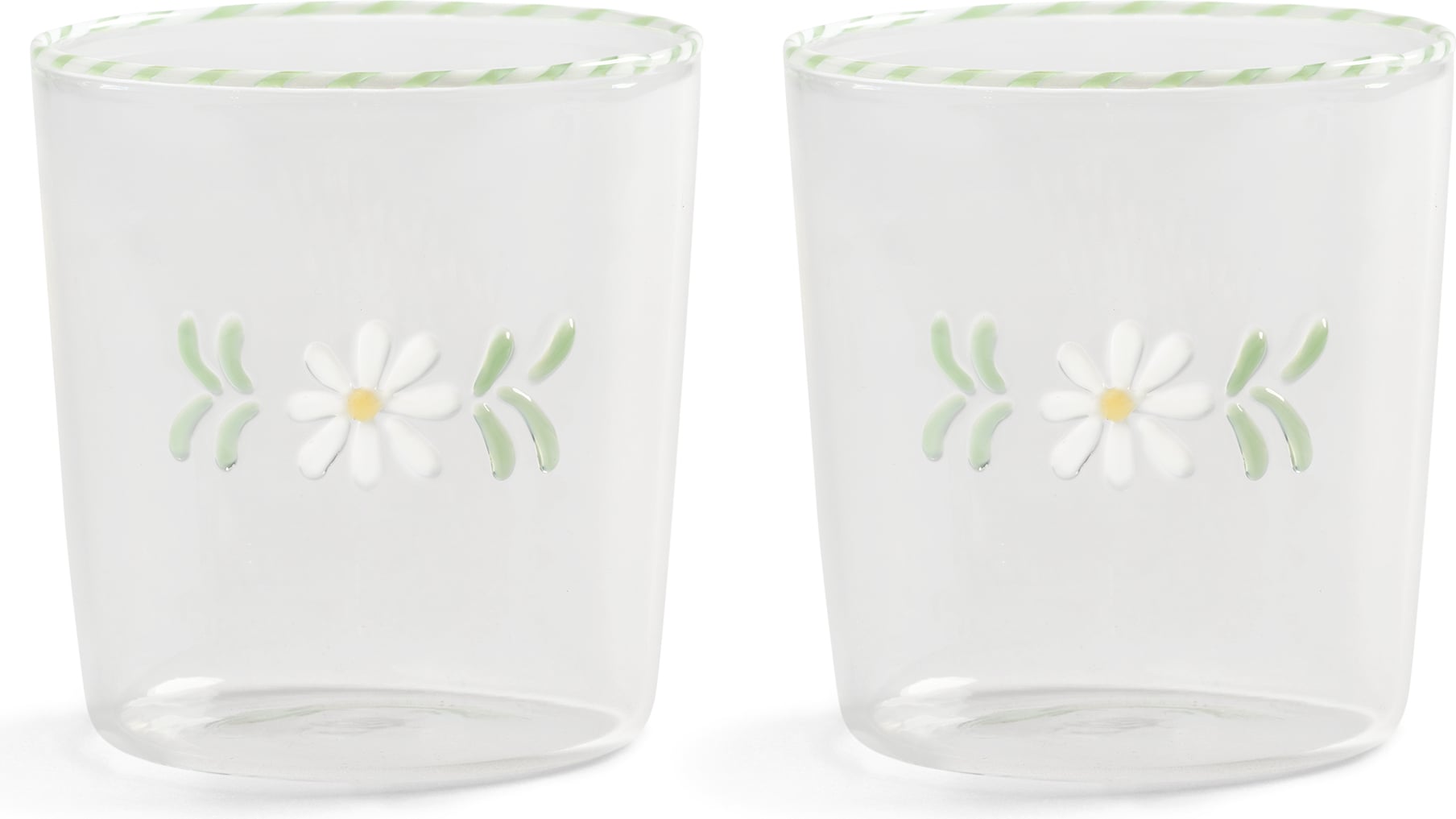 Szklanki Flora 300 ml białe 2 szt.