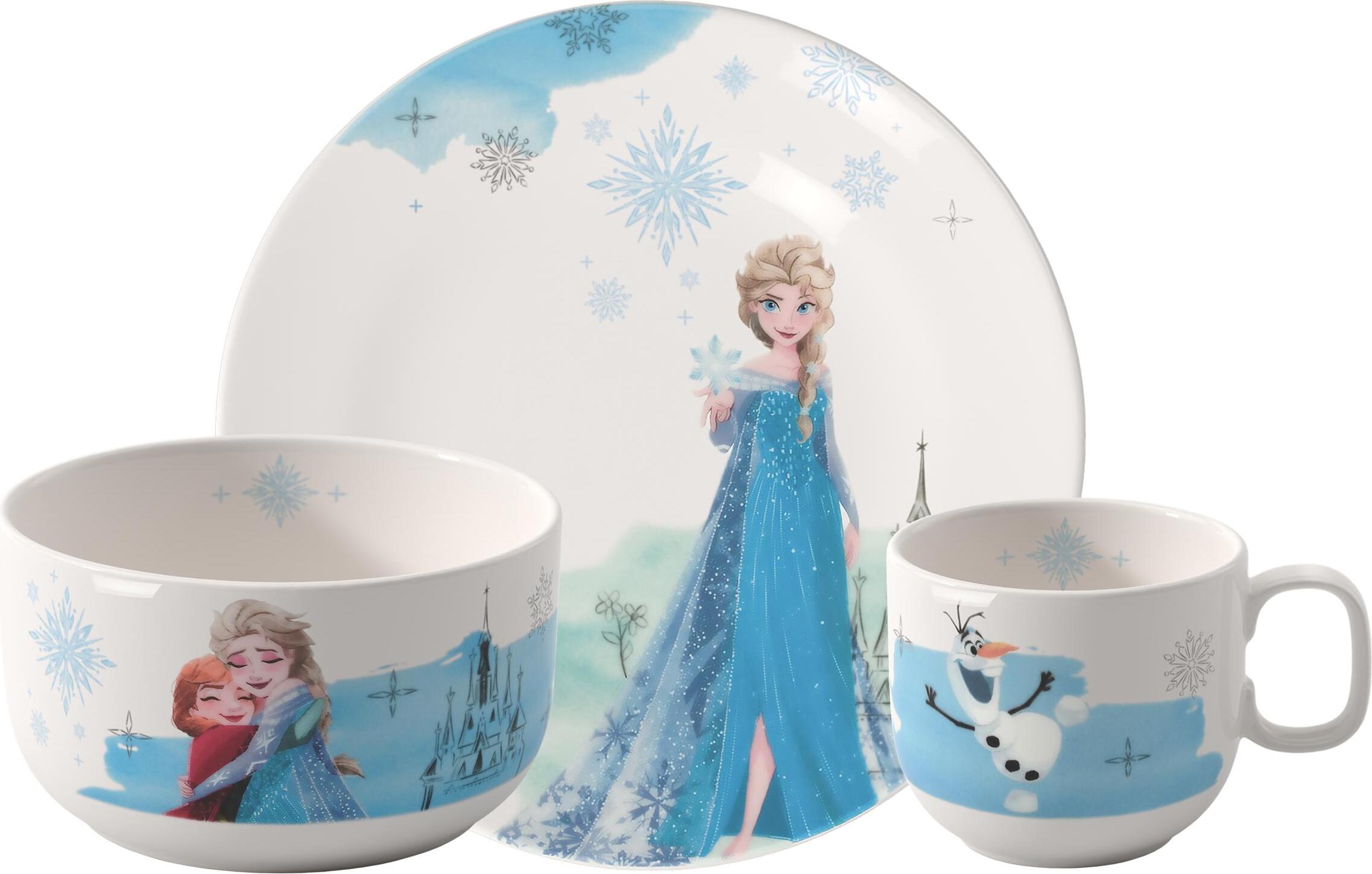 Zestaw naczyń dziecięcych Disney Frozen 3 el.