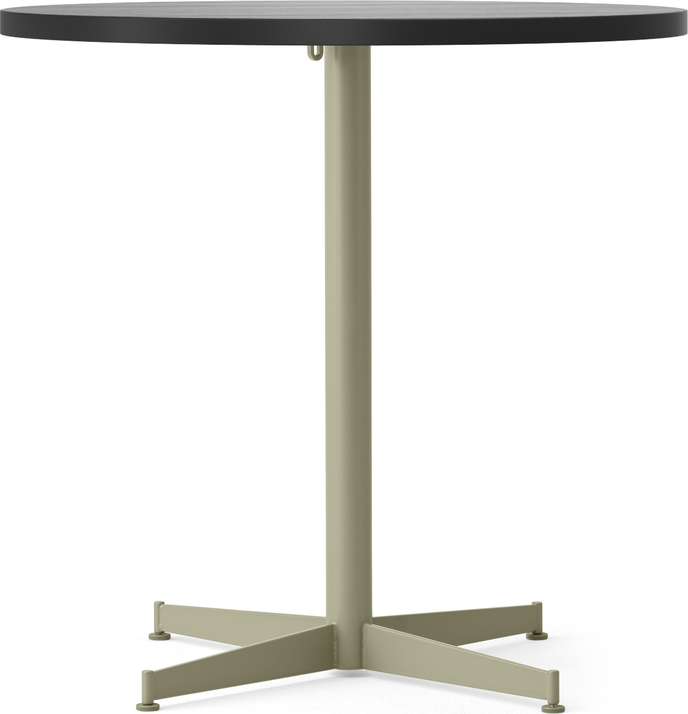 Stół z oliwkową podstawą Nook Star Base 80 cm czarny