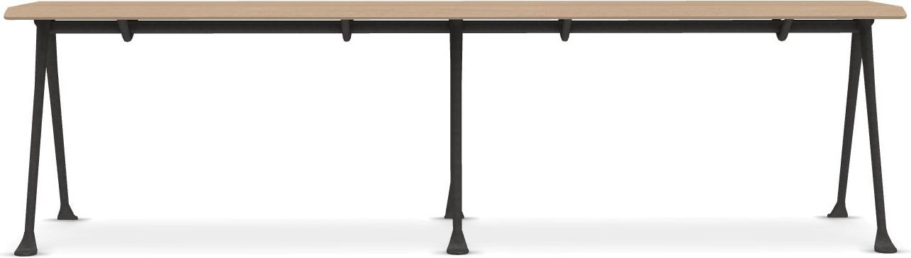 Ławka Officina 160 cm naturalny buk z antracytową ramą