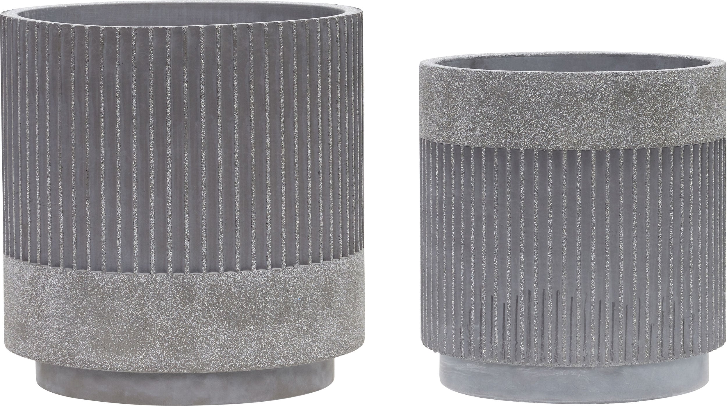Doniczki Ripple szare 2 szt.
