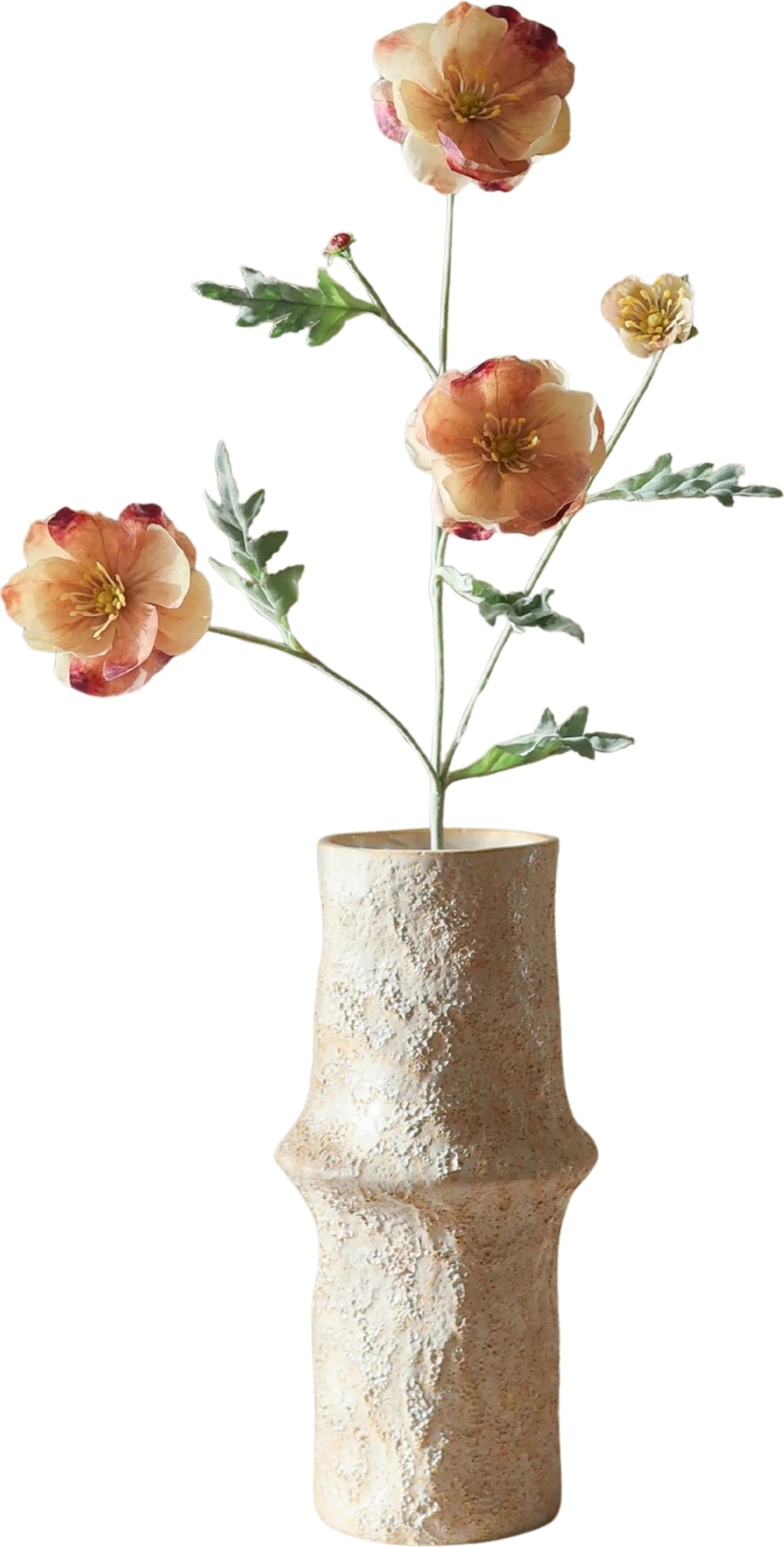 Kwiat sztuczny Botane mak 66 cm herbaciany