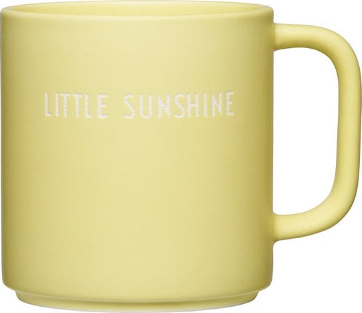 Kubek z uchem Favourite Little LITTLE SUNSHINE żółty