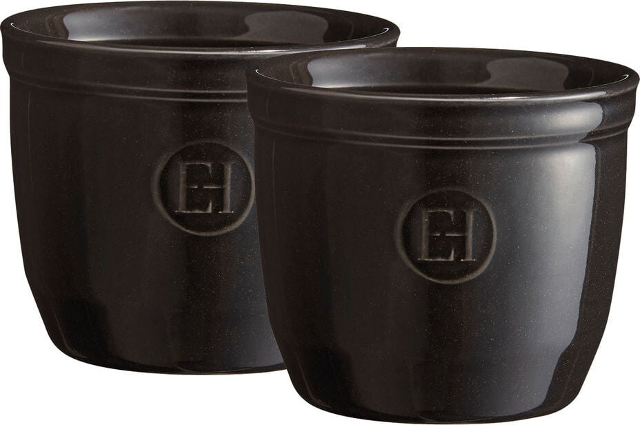Kokilki Emile Henry 8 cm czarne 2 szt.