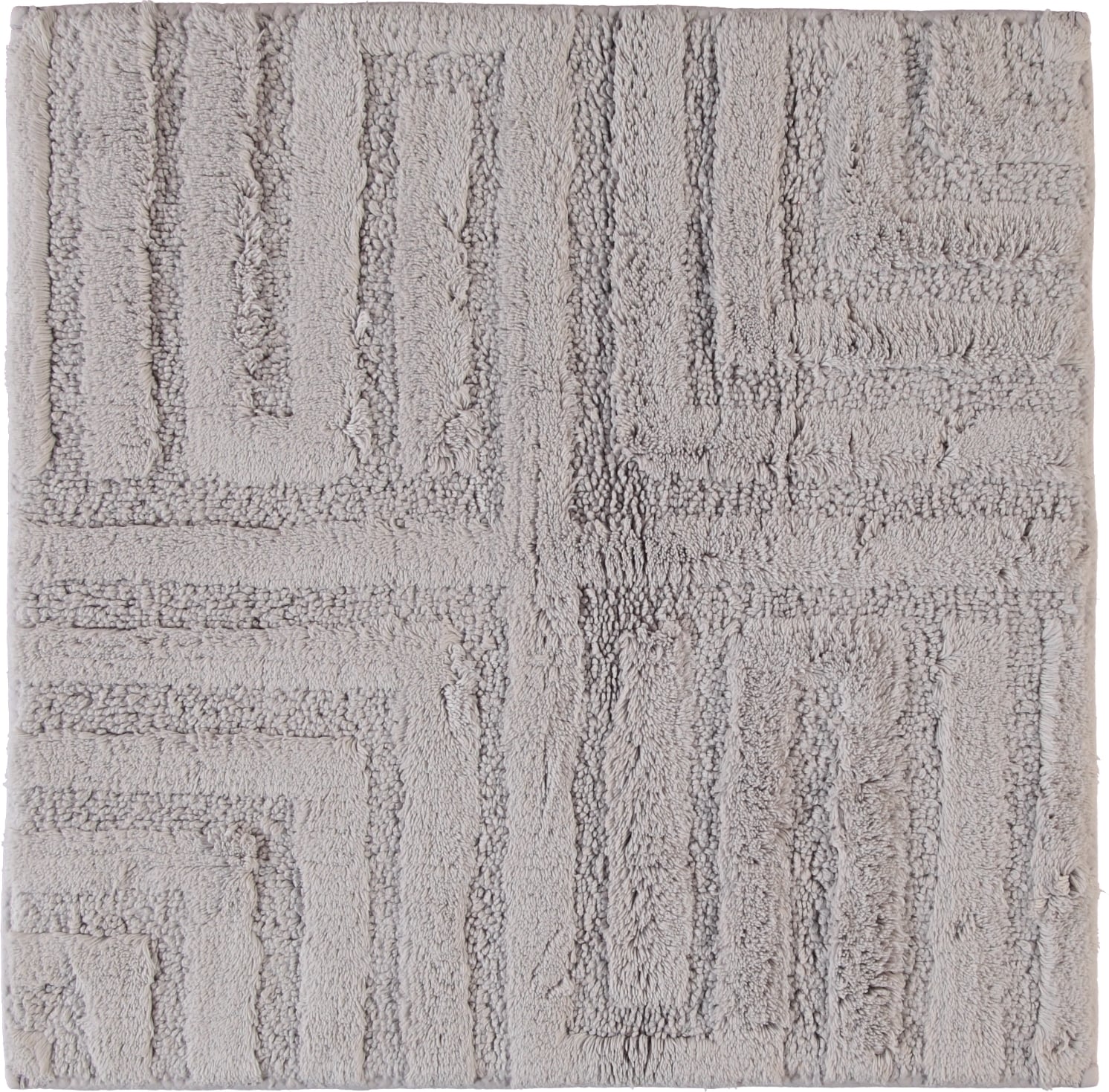 Dywanik łazienkowy Cawo 60 x 60 cm srebrny wytłaczany