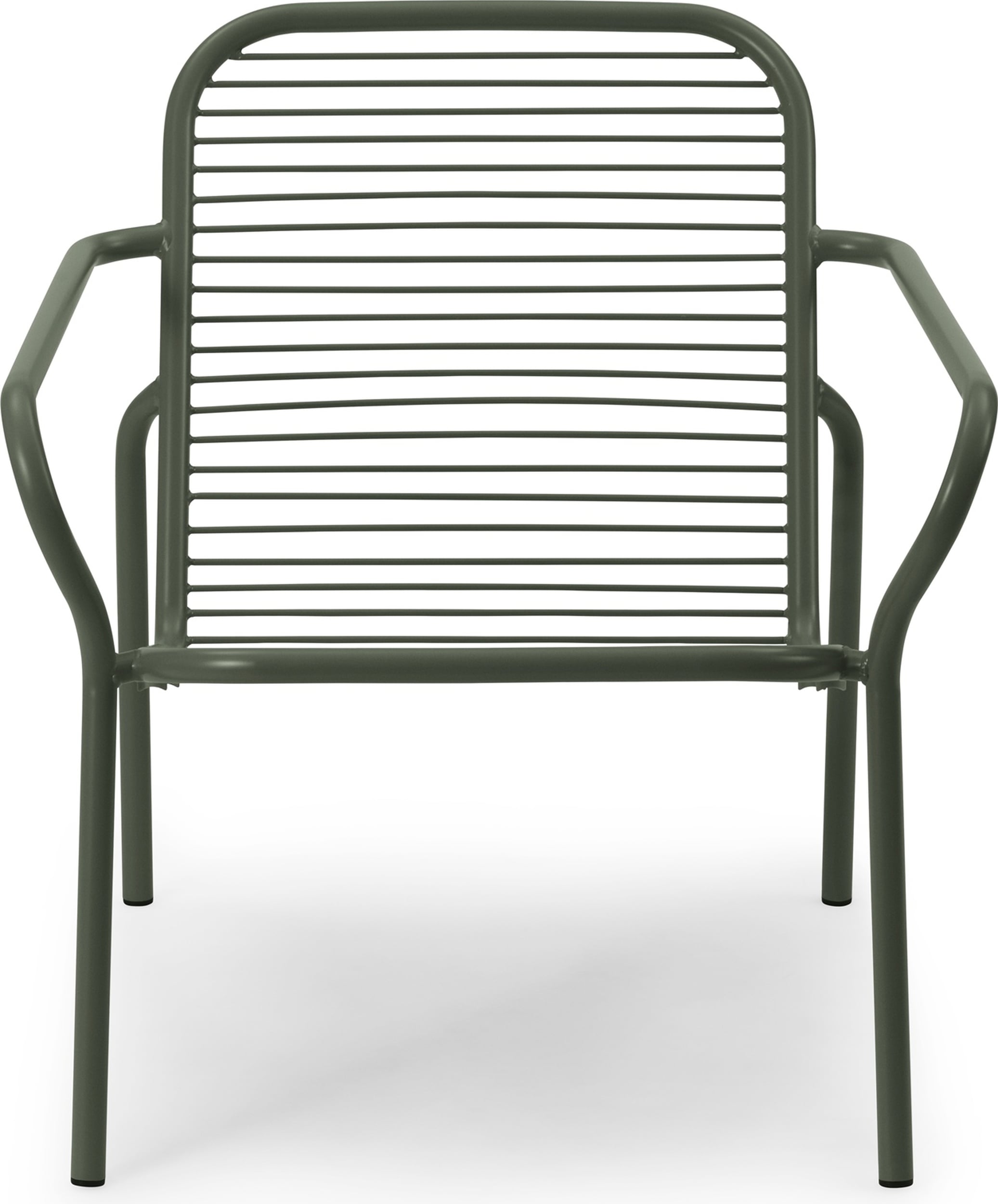 Krzesło ogrodowe Vig 72 5 cm ciemnozielone z podłokietnikami